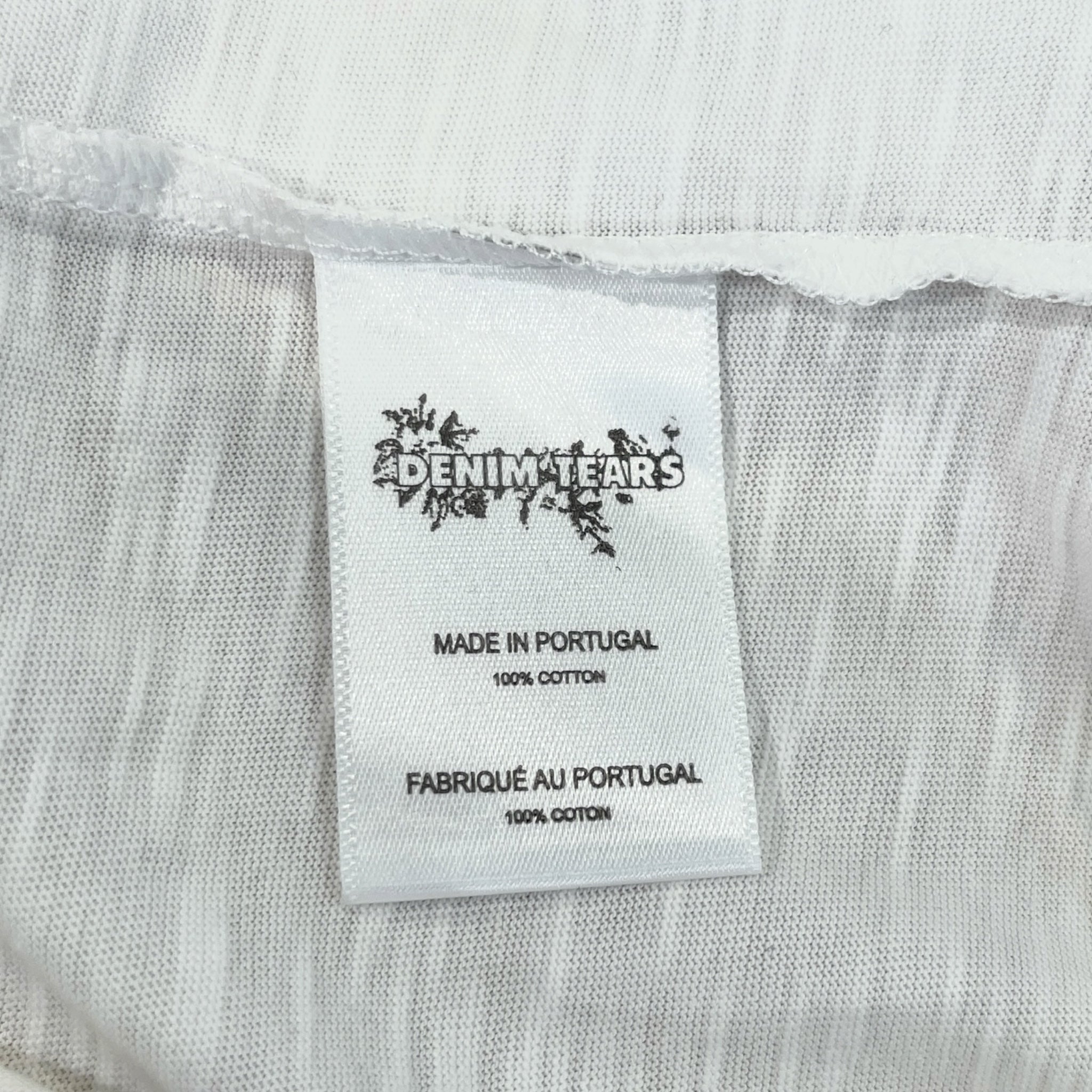 DENIM TEARS/T-Shirt/XL/Cotton/WHT/BSTROY TEARS CROWN OF COTTON view 4
