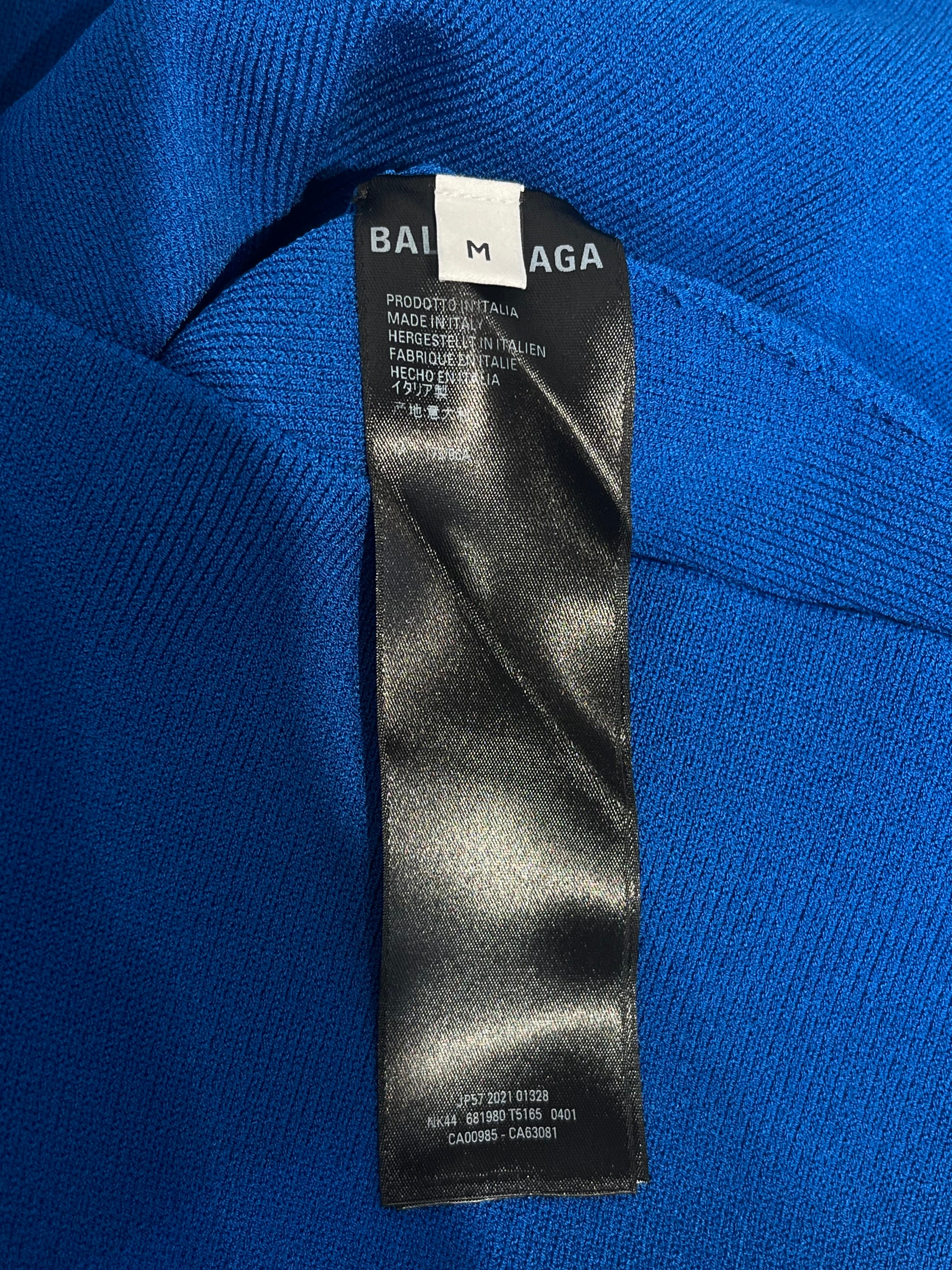BALENCIAGA/Blouse/M/Cotton/BLU/b logo sleeve tee view 6