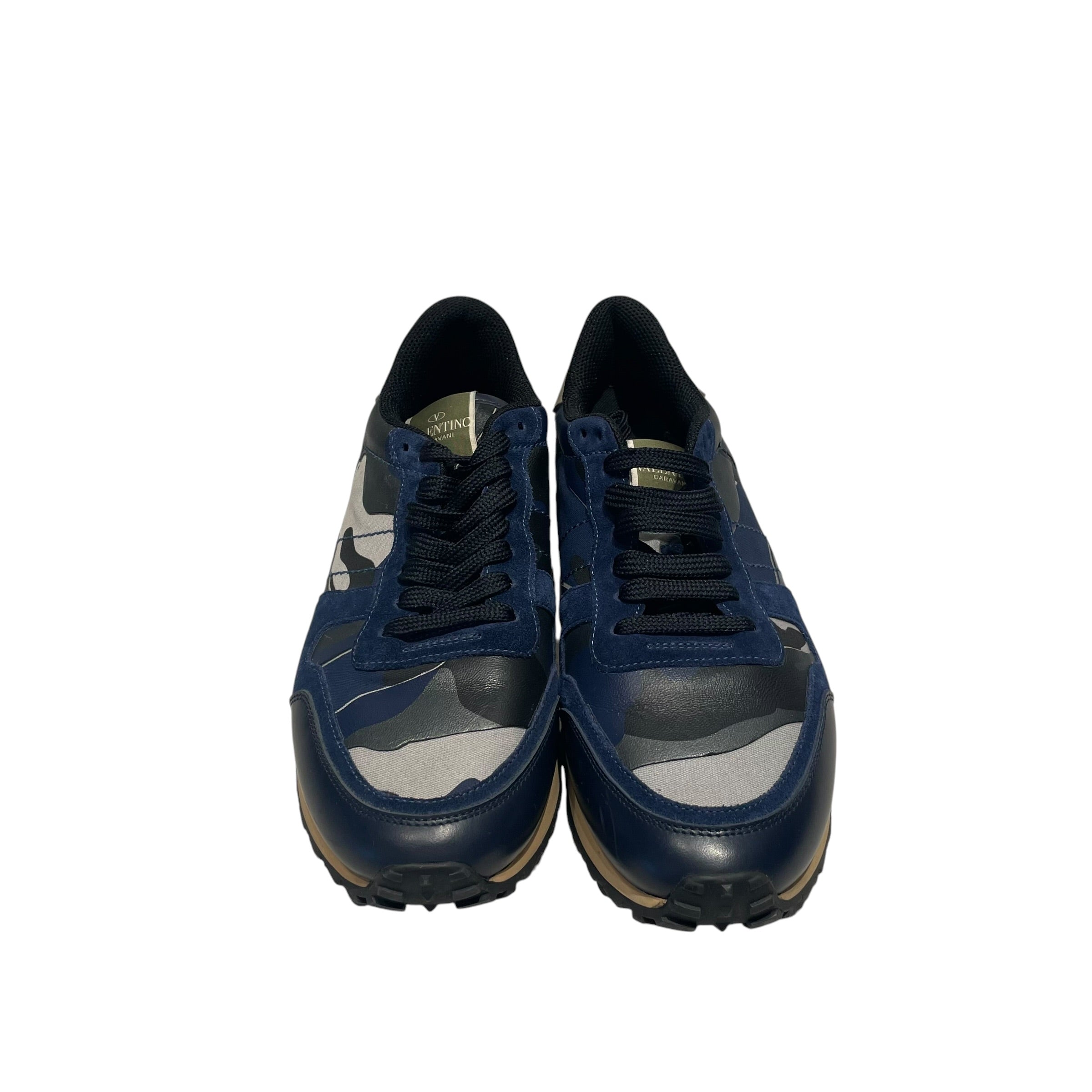 VALENTINO/Low-Sneakers/EU 42/Camouflage/Leather/NVY/Rock Runner Sneaker view 3