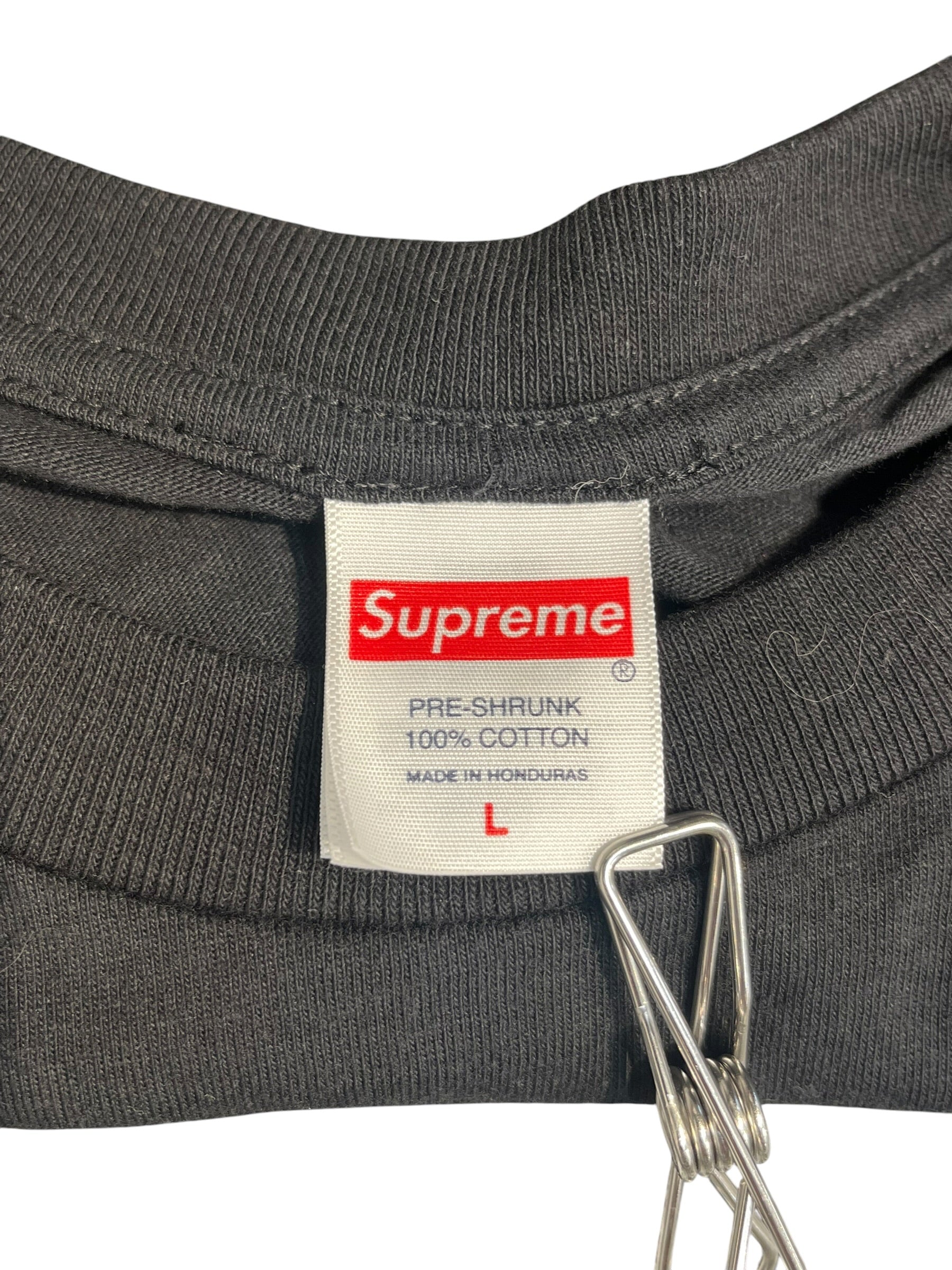 Supreme/LS T-Shirt/L/Cotton/BLK/All Over Print/WOMBAT LS TEE view 3
