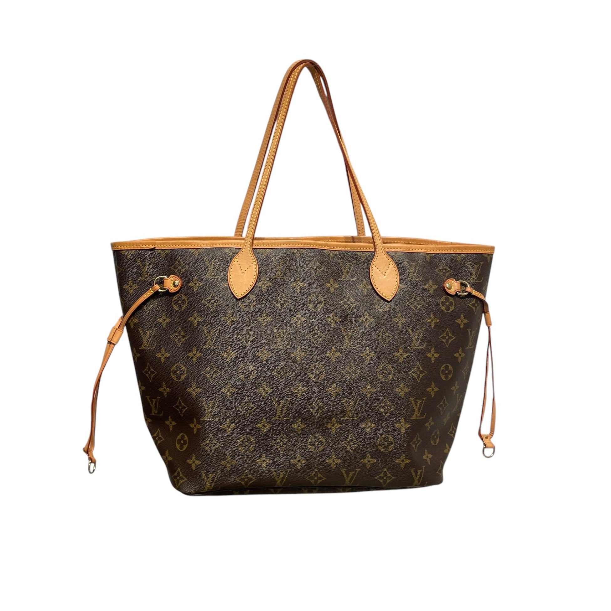 LOUIS VUITTON/Tote Bag/Monogram/Leather/BRW/NEVERFULL view 1
