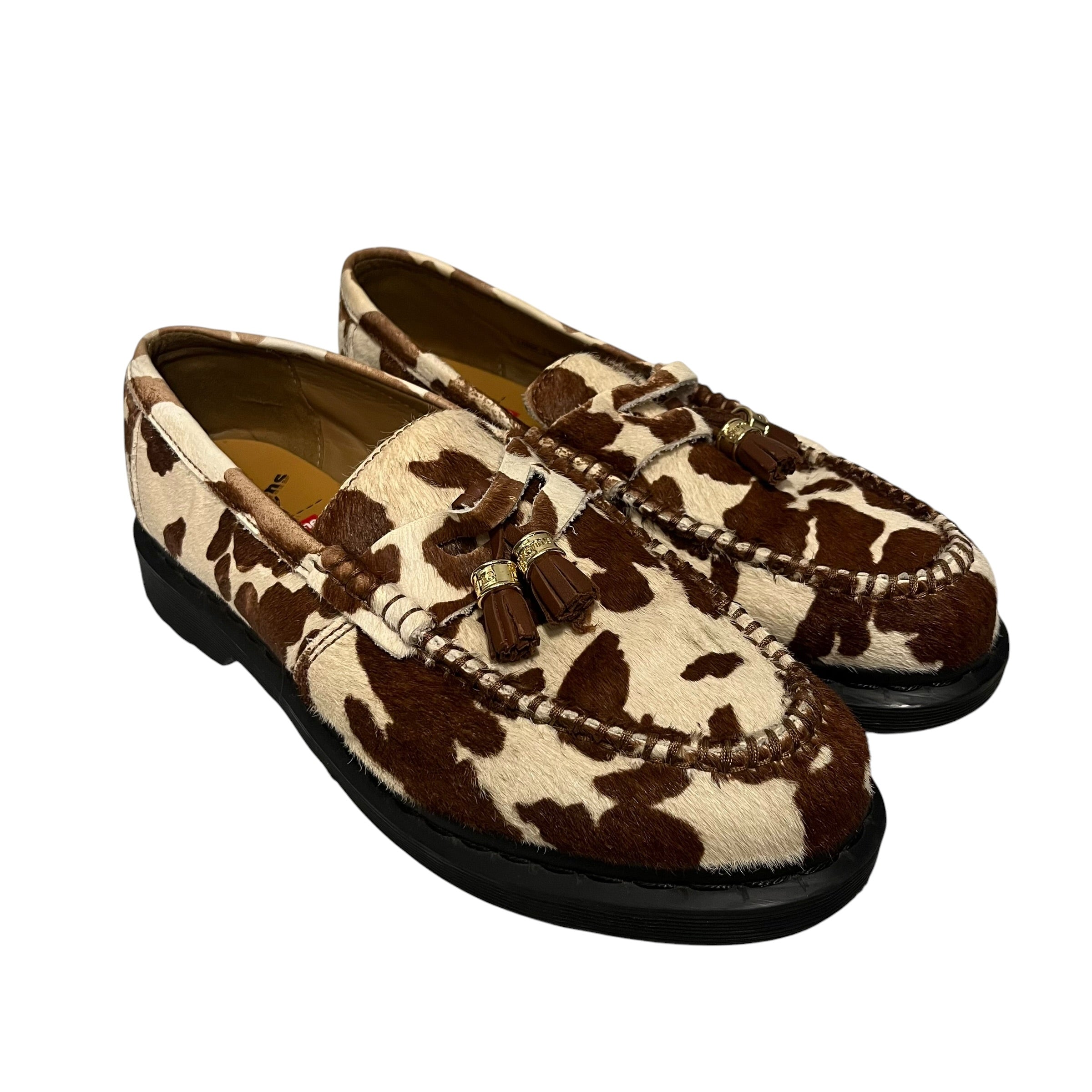 Dr.Martens/Supreme/Loafers/US 10/Animal Pattern/Cowhide/BRW/ view 1
