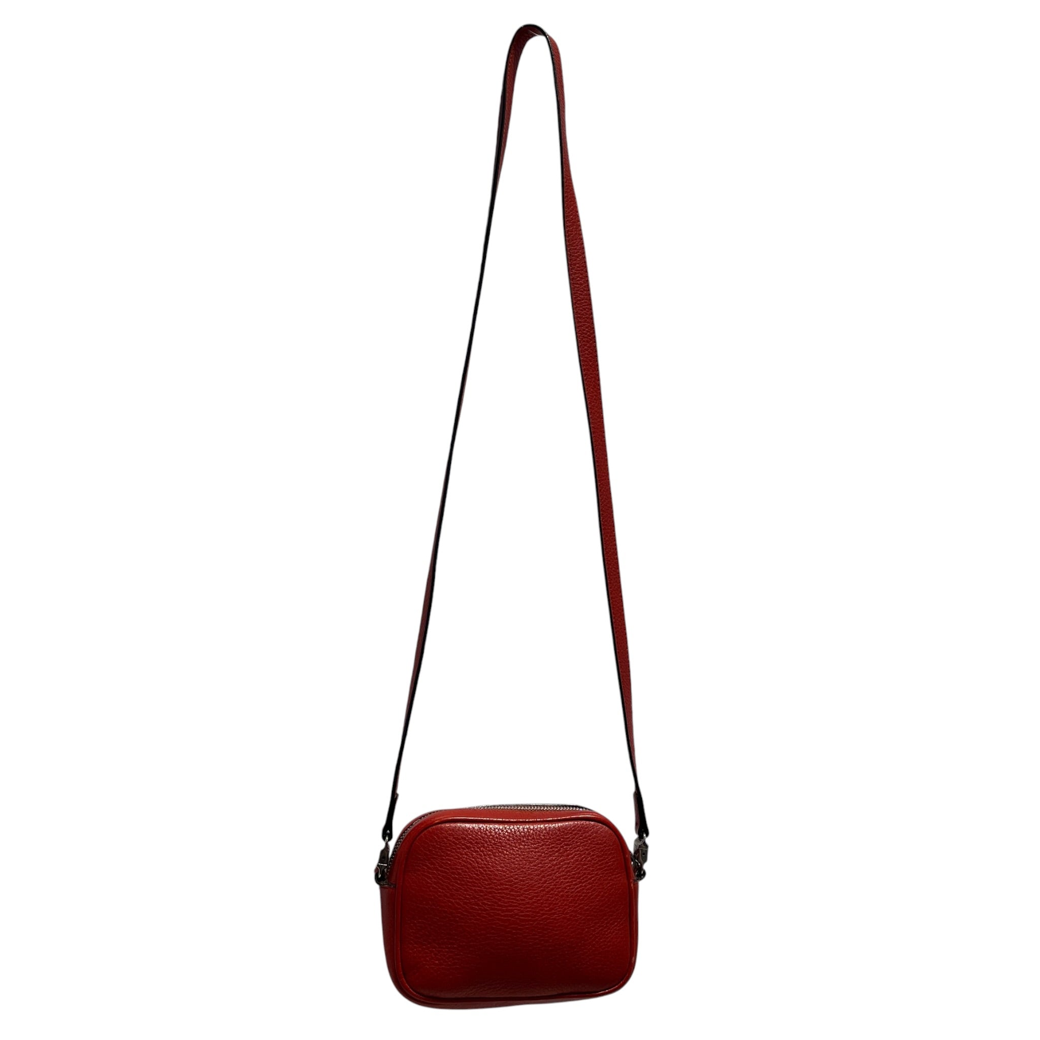 GUCCI/Cross Body Bag/Leather/RED/PEBBLED MINI DISCO CROSSBODY view 2