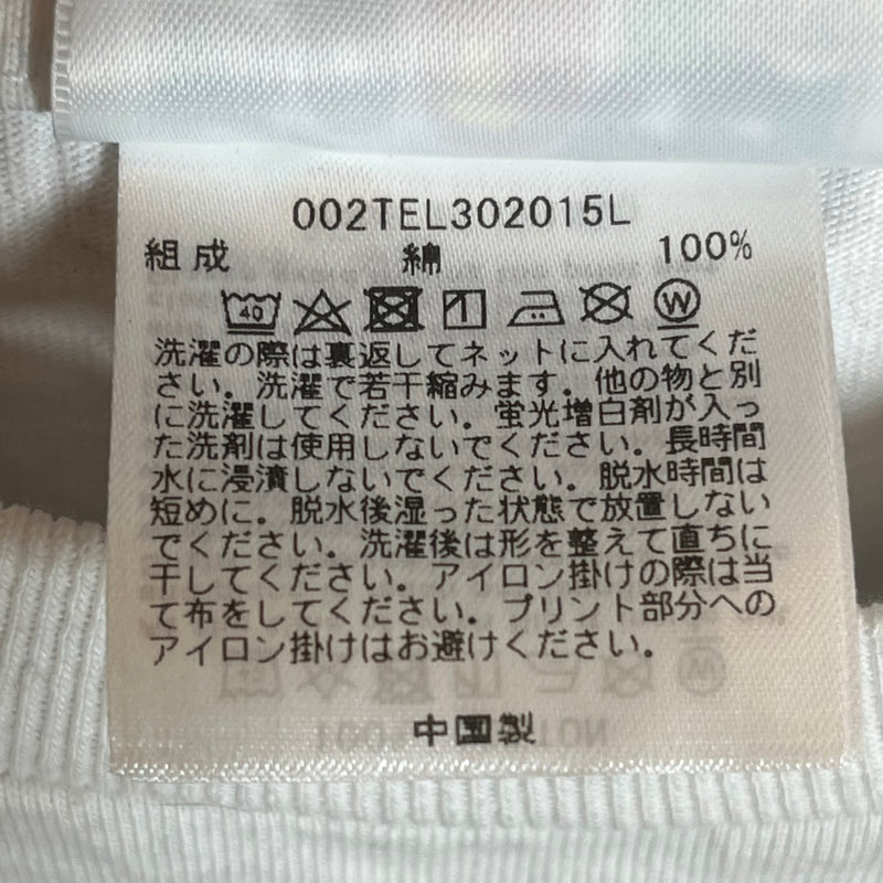 A BATHING APE/T-Shirt/M/Cotton/WHT/Ladies Milo Hoodie Tee