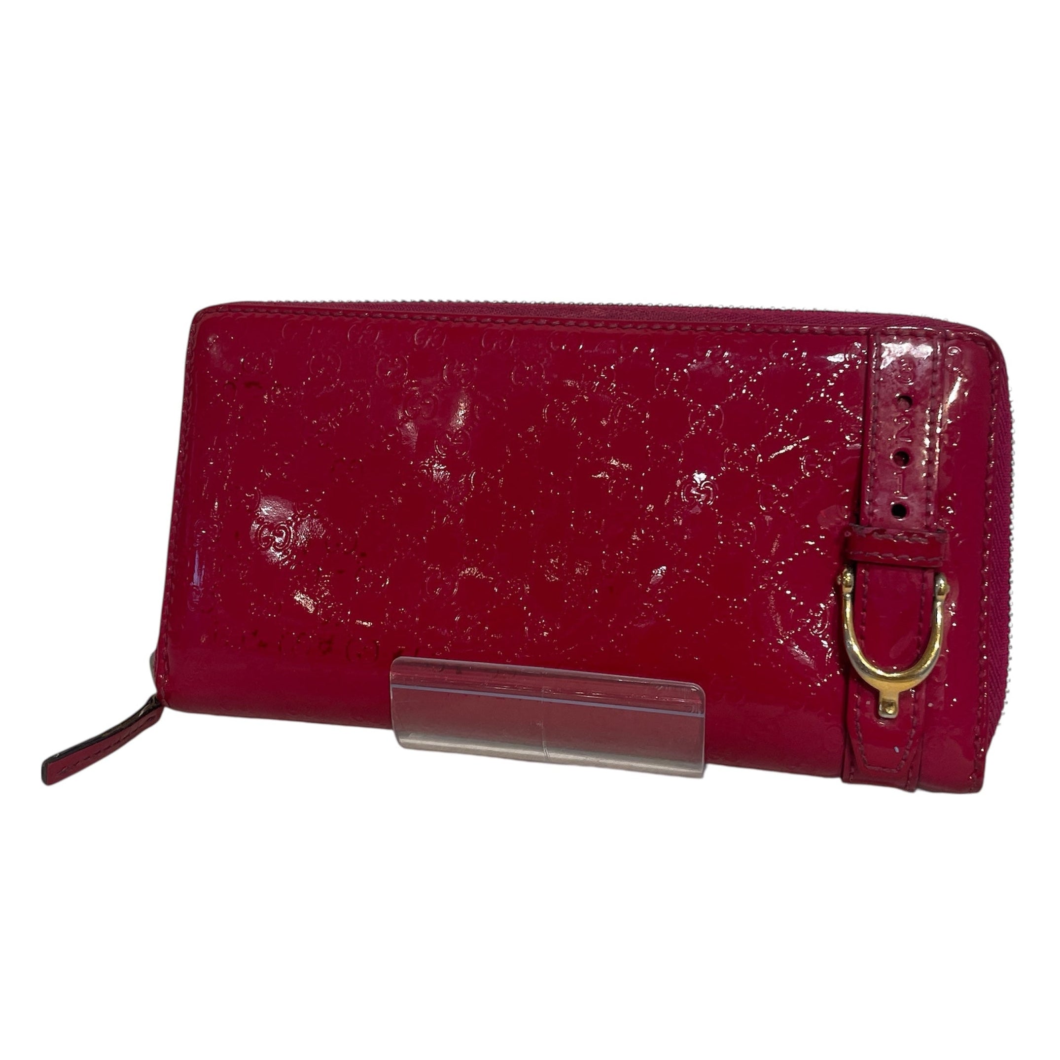 GUCCI/Long Wallet/Monogram/Leather/PNK/Microguccissima Zip view 1