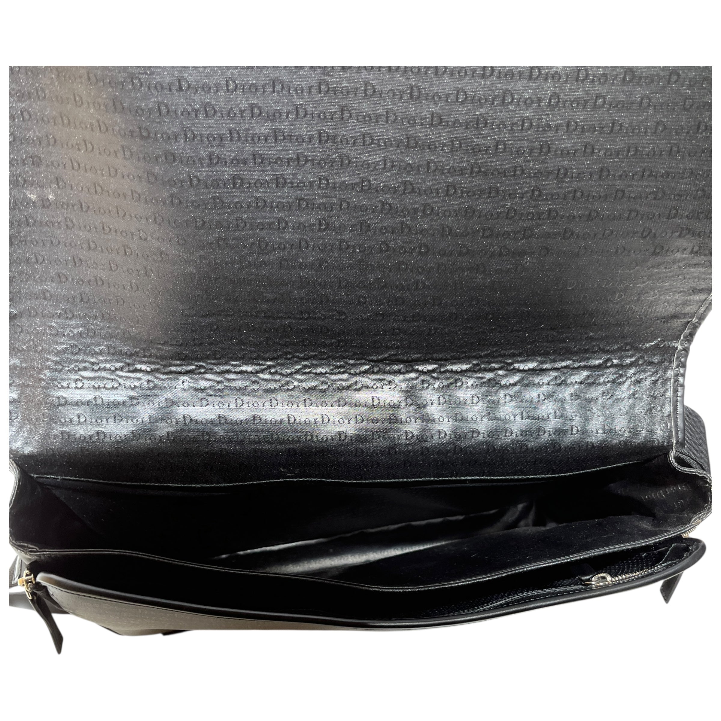 Christian Dior/Cross Body Bag/All Over Print/Leather/BLK/ view 5