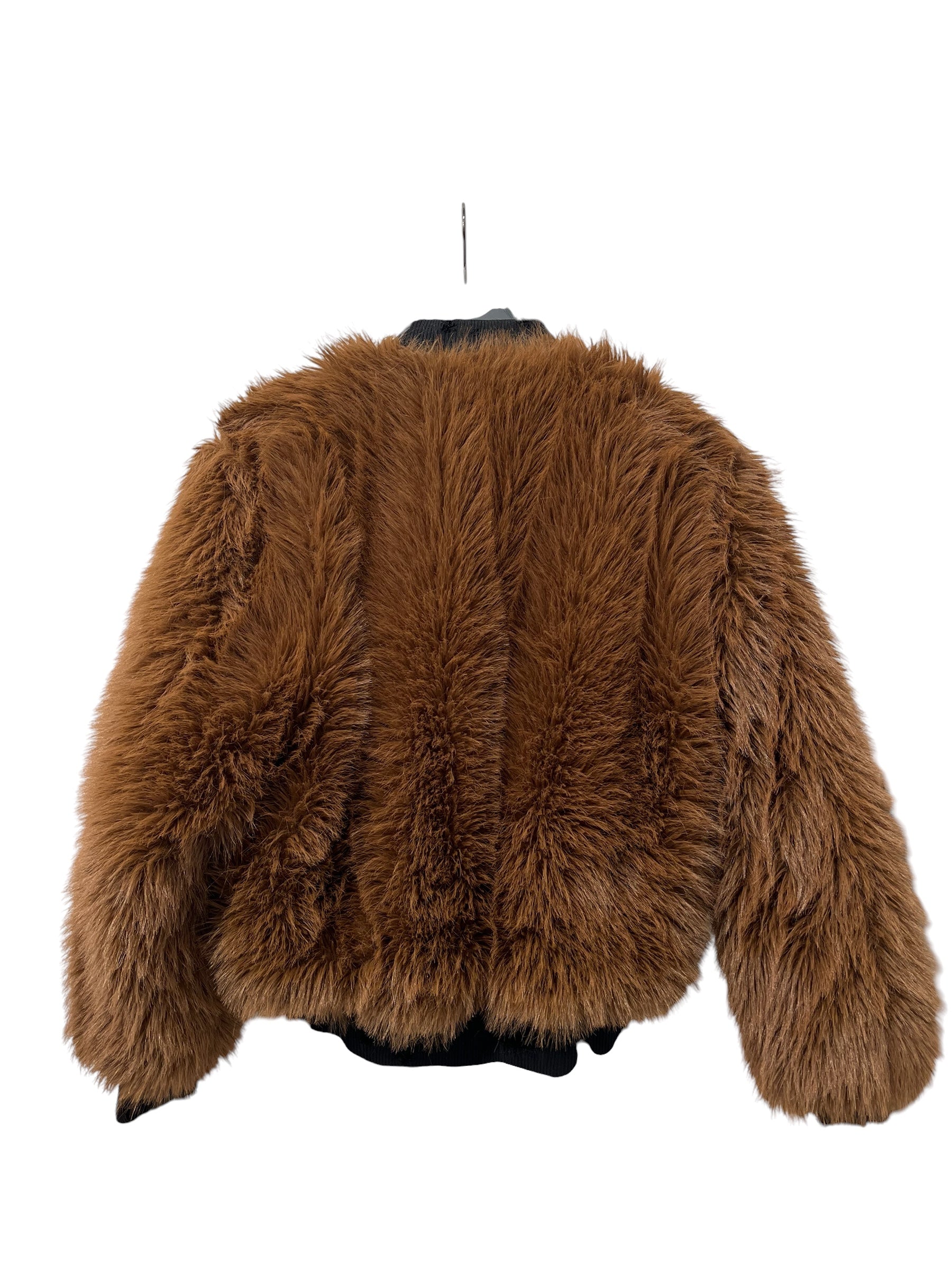 Bravest Studios/Flight Jkt/M/Nylon/BRW/FAUX FUR DISTRESSED BOMBER BRW view 2