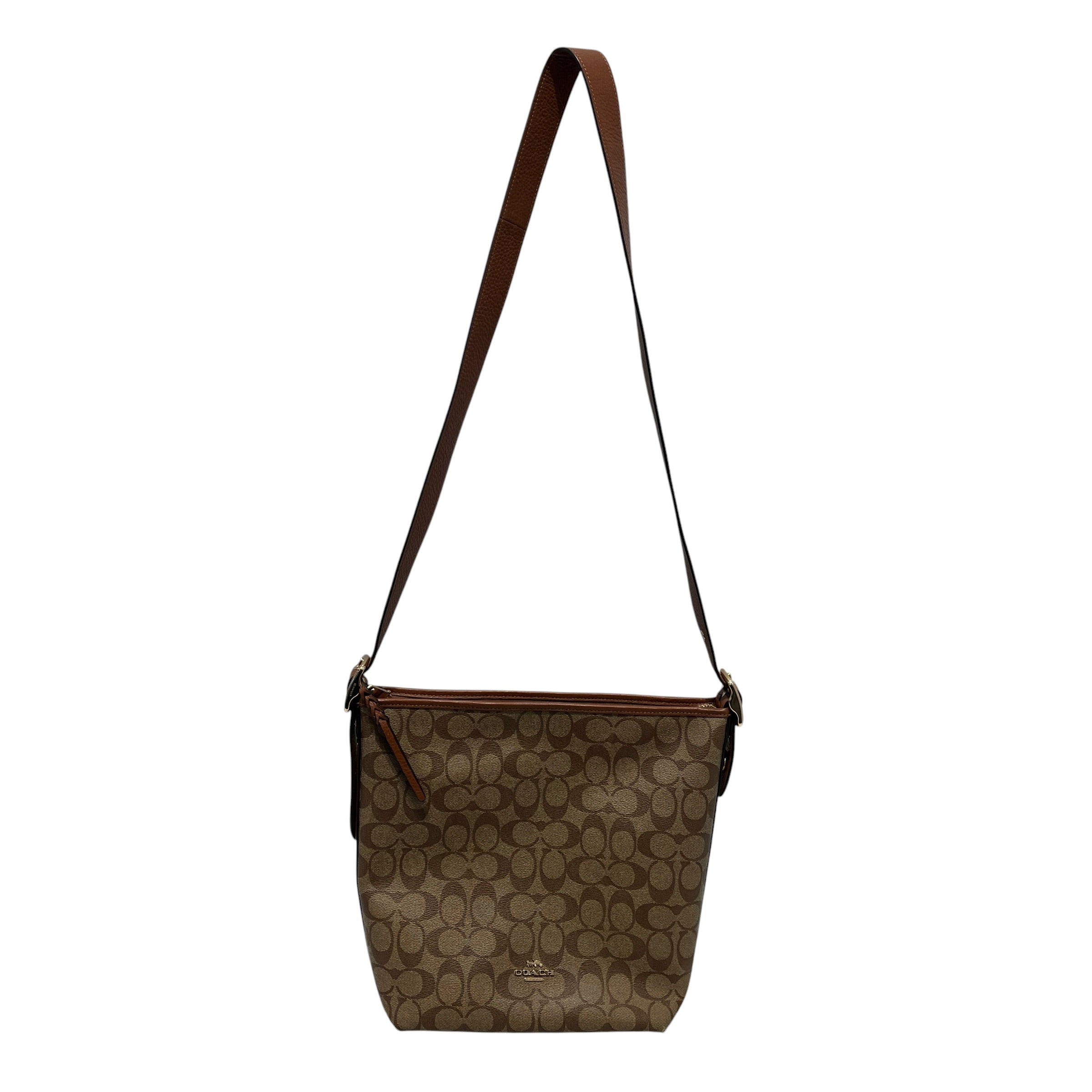 COACH/Hand Bag/Leather/BRW/MONOGRAM view 1