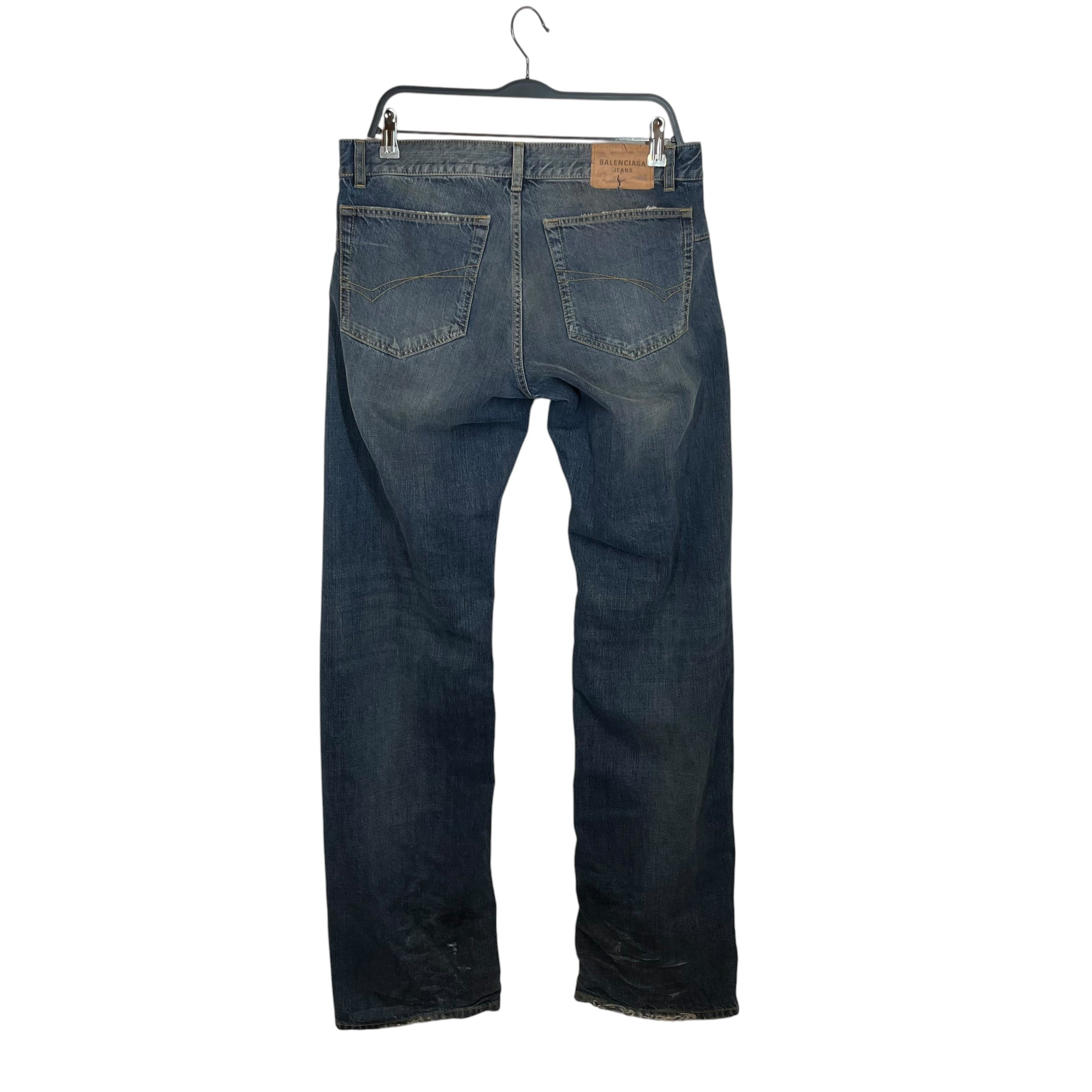 BALENCIAGA/Straight Pants/S/Denim/BLU/2024 LOW RISE FLARE view 2
