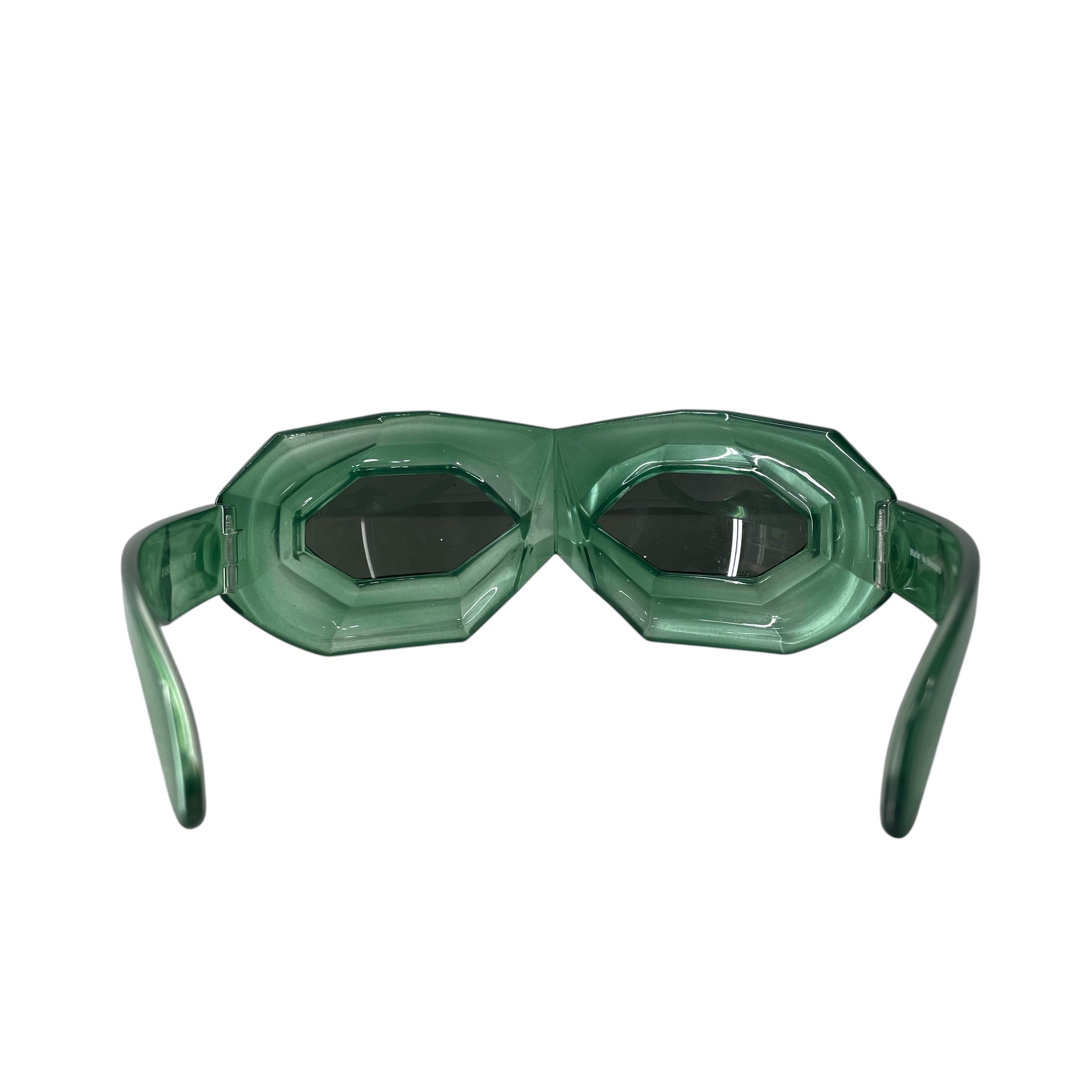 Walter Van Beirendonck/LINDA FARROW/Sunglasses/Plastic/GRN/DIAMOND SUNGLASSES view 3
