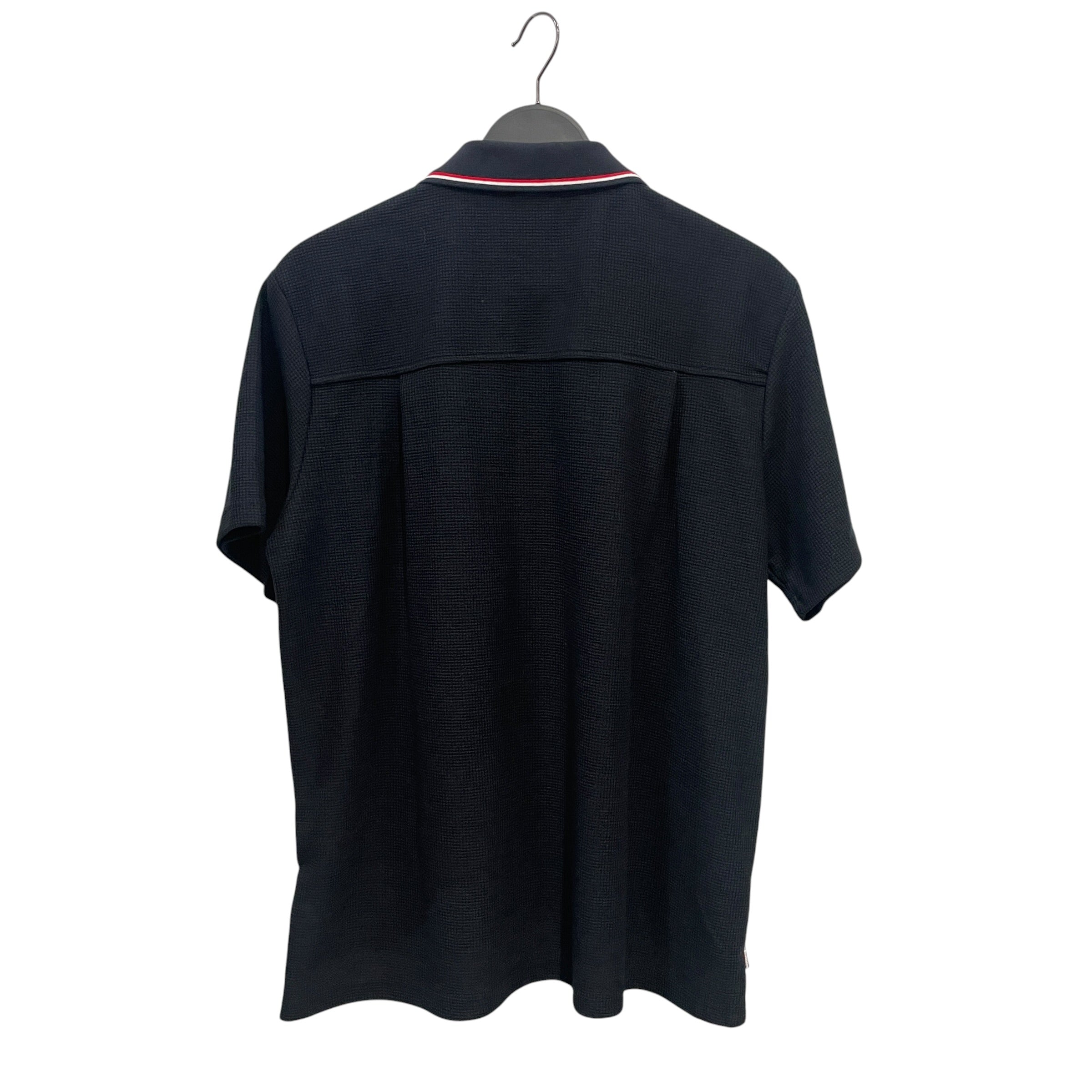 THOM BROWNE. NEW YORK/SS Shirt/3/Cotton/NVY/WAFFLE BUTTON UP/RED/WHT TRIM view 2