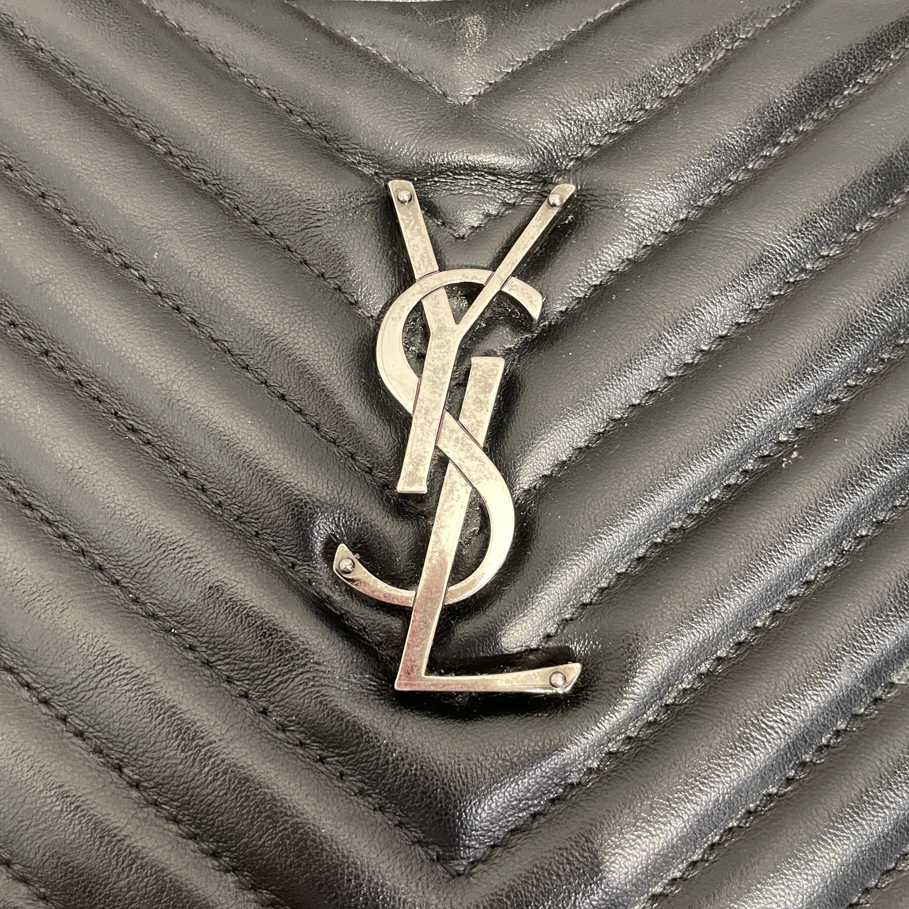 YVES SAINT LAURENT/Cross Body Bag/Leather/BLK/YSL CROSSBODY BAG view 9
