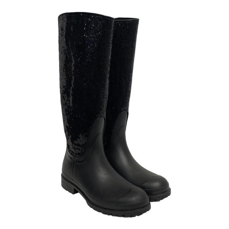SAINT LAURENT/Rain Boots/EU 38/Iridescent/BLK/FESTIVAL 25