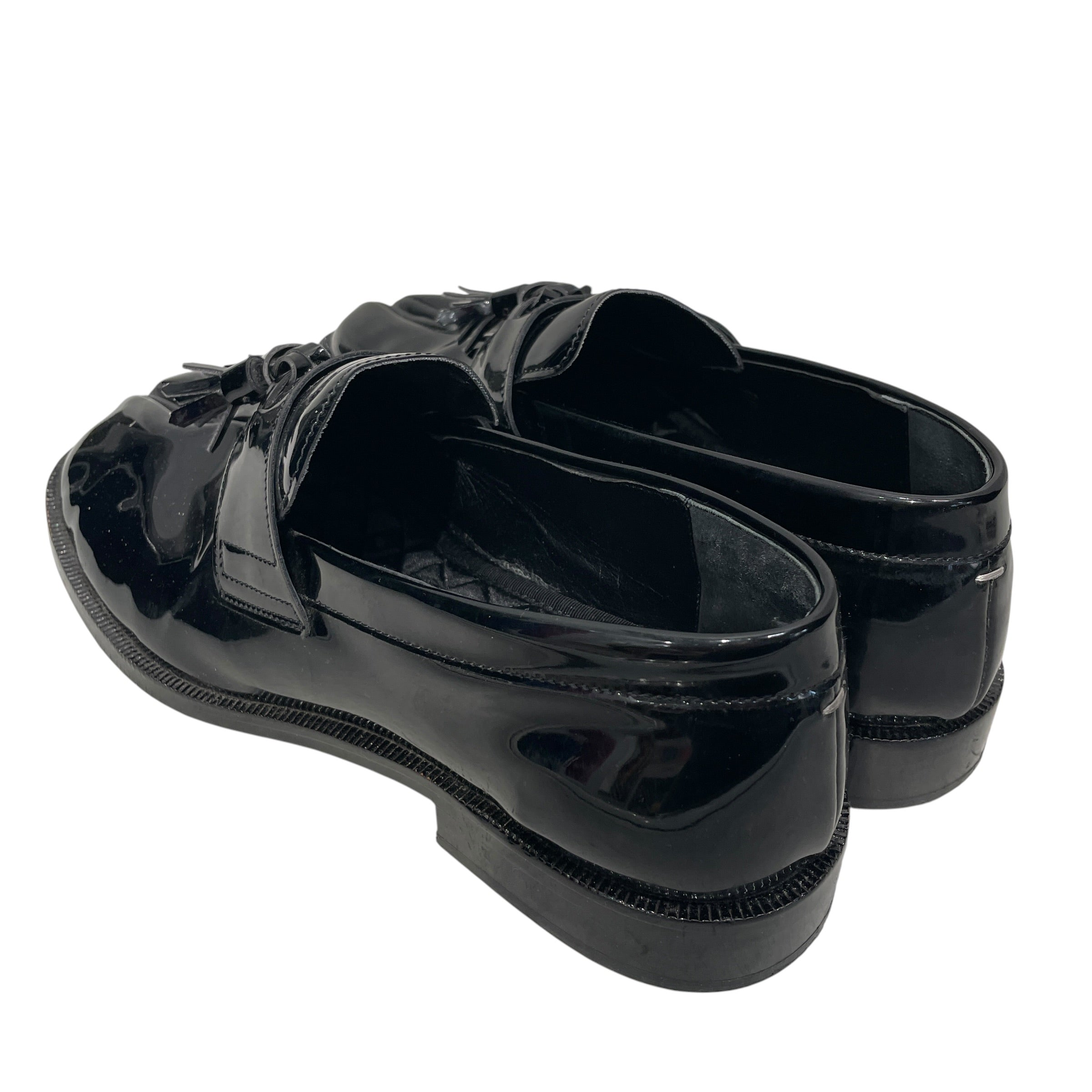 Maison Margiela/Loafers/EU 43/Leather/BLK/PATENT LEATHER W TASSEL view 2