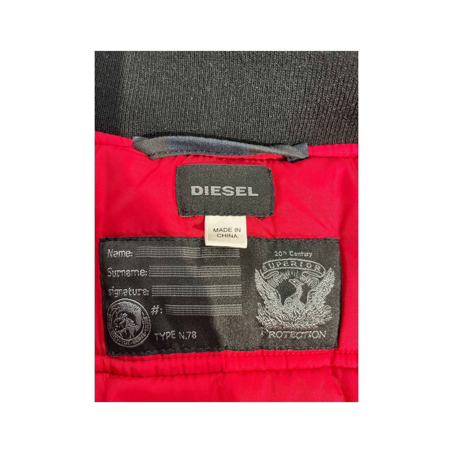 DIESEL/Windbreaker/S/Nylon/BLK/All Over Print/white/red camo view 3