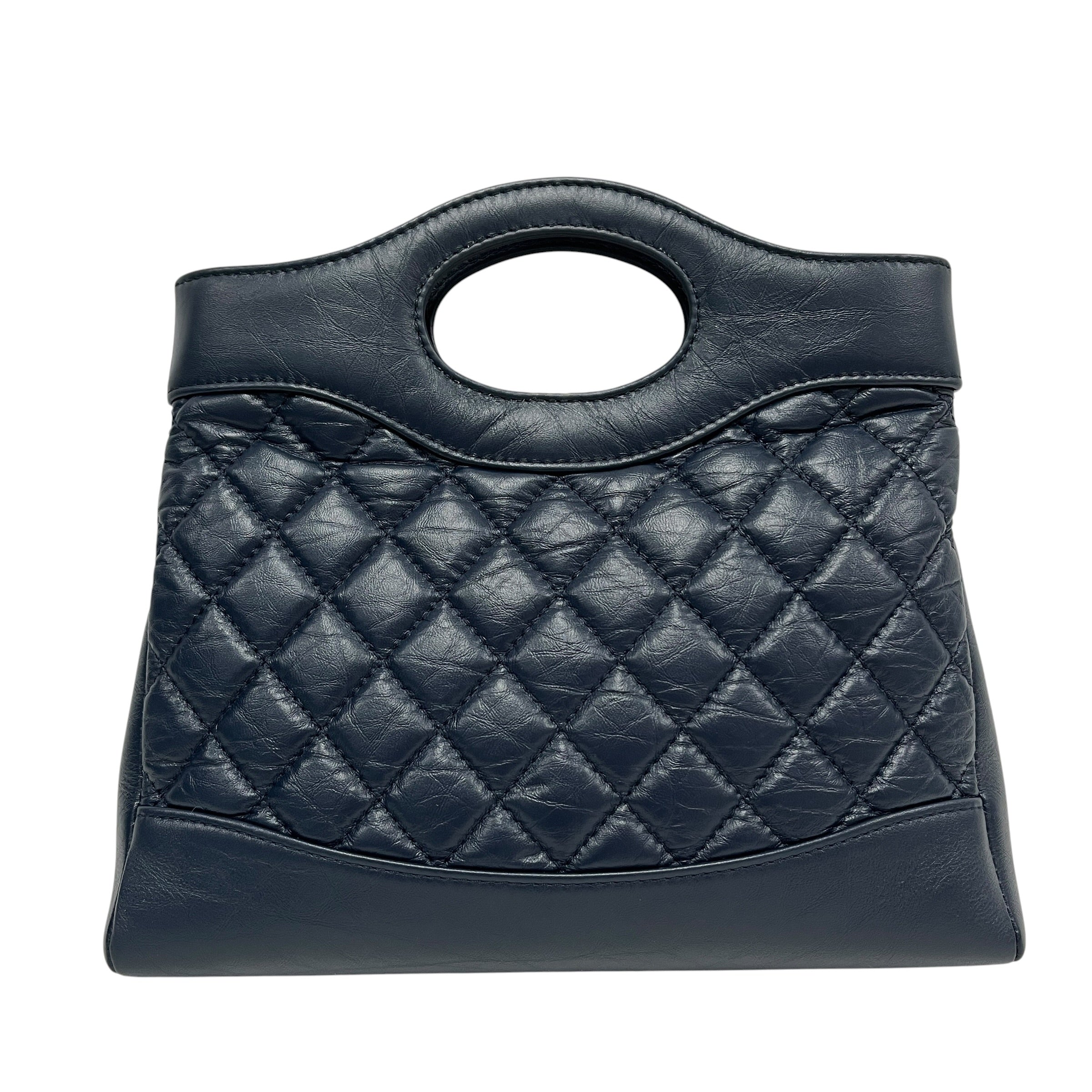 CHANEL/Bag/Leather/BLU/MINI SHOPPING BAG view 4