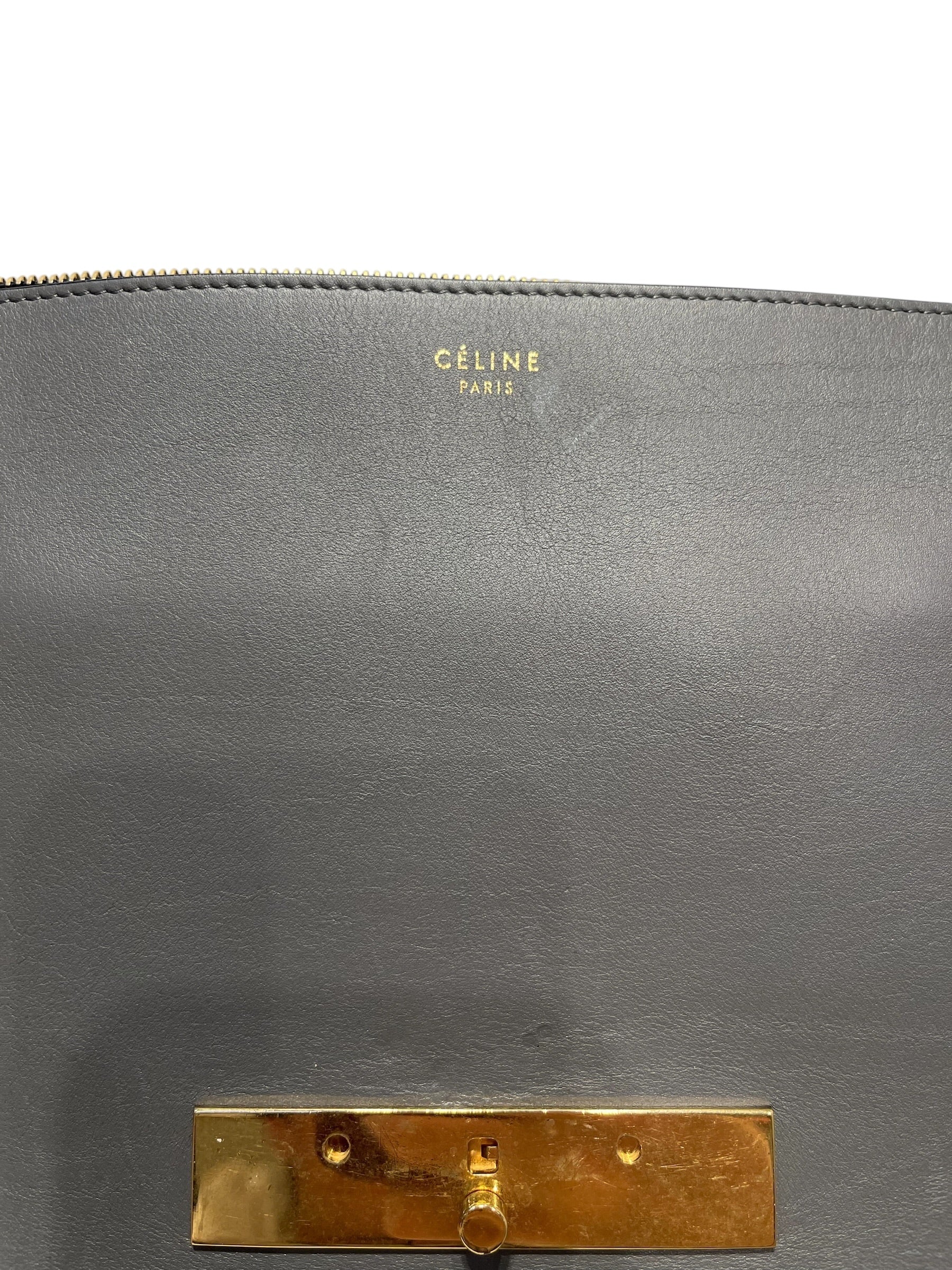 CELINE/Bag/Leather/BLU/Celine blade shoulder bag view 7