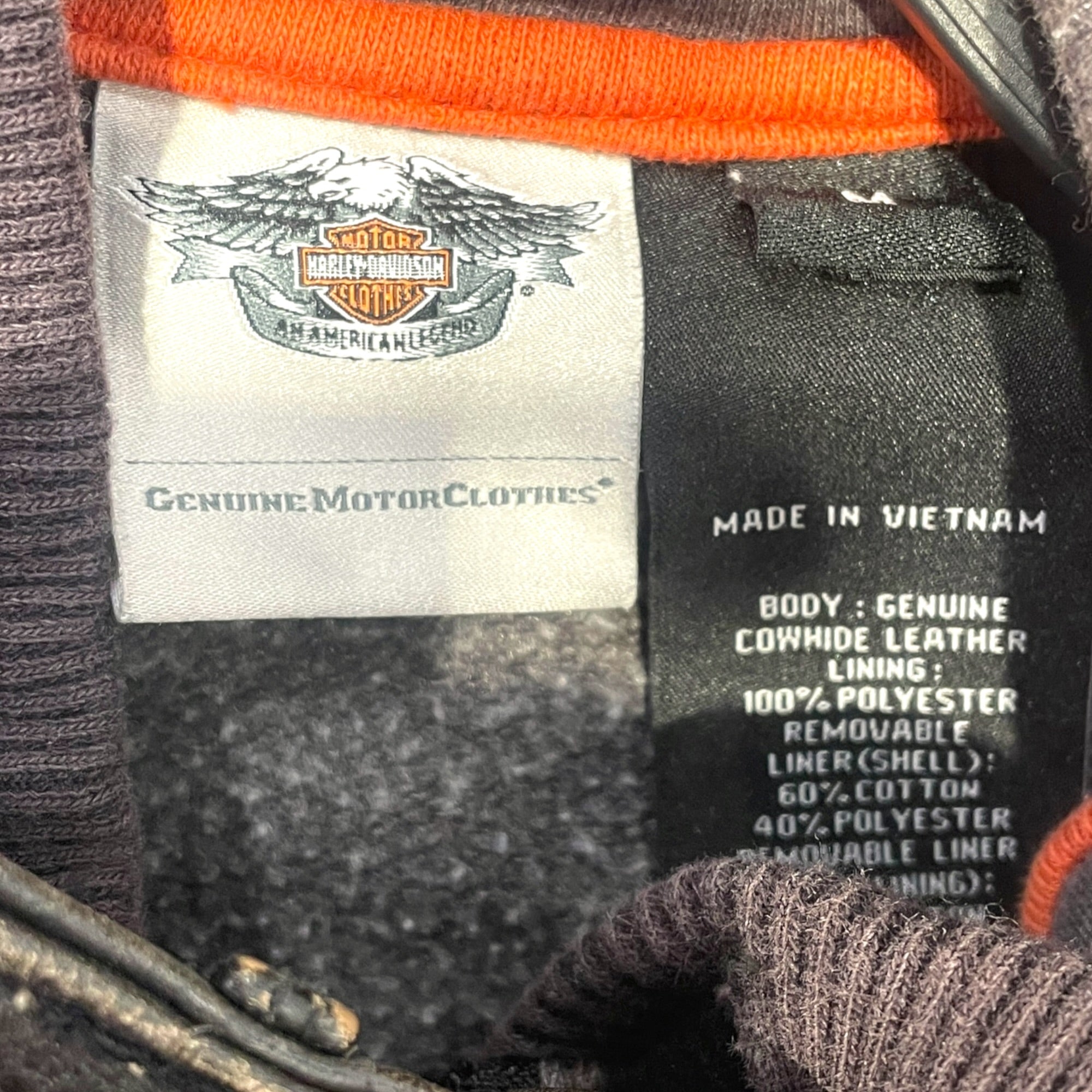 HARLEY DAVIDSON/Leather Jkt/S/Leather/WHT/leather jackt with hoodie view 3