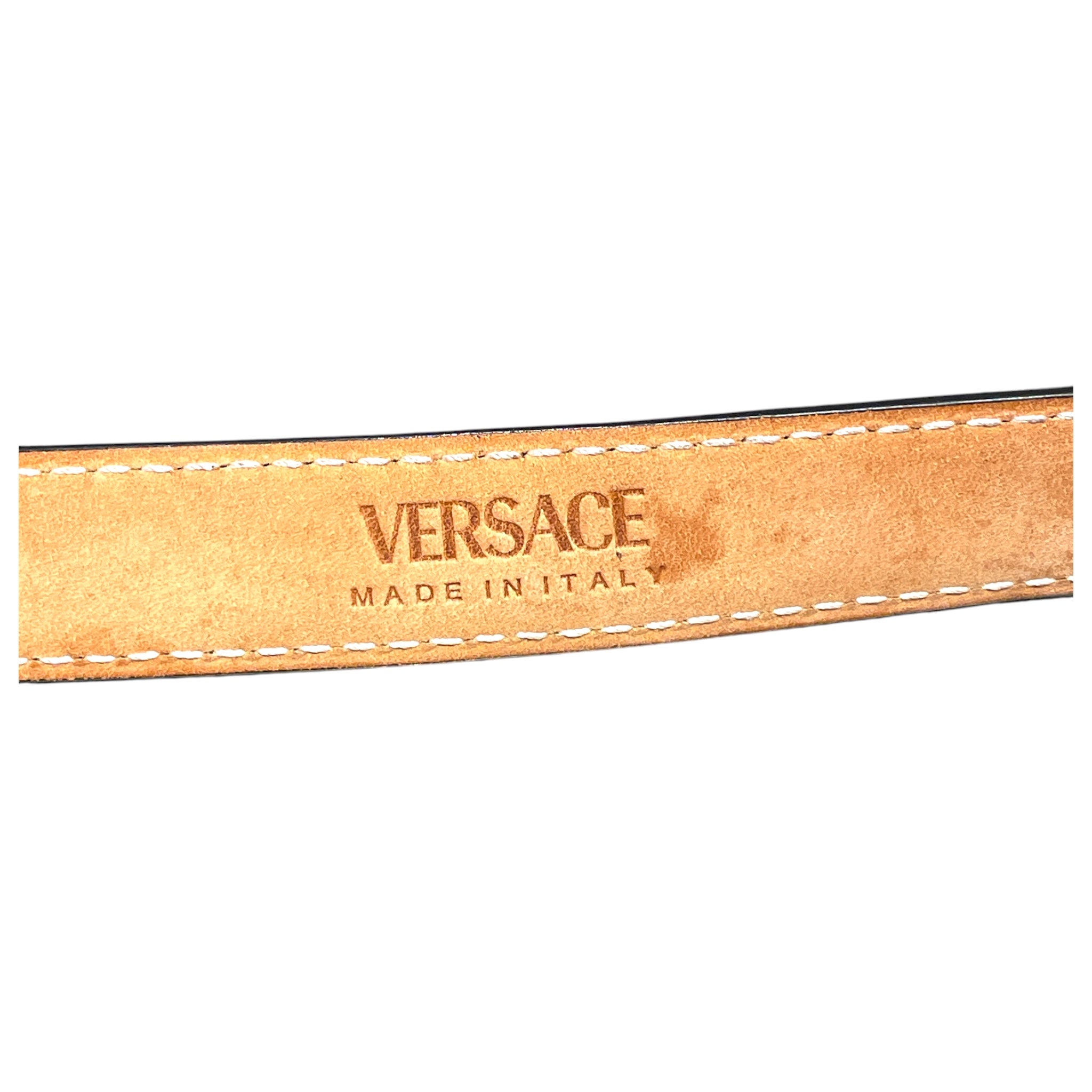 VERSACE/Belt/Leather/BLK/M's/SMALL MEDUSA view 3
