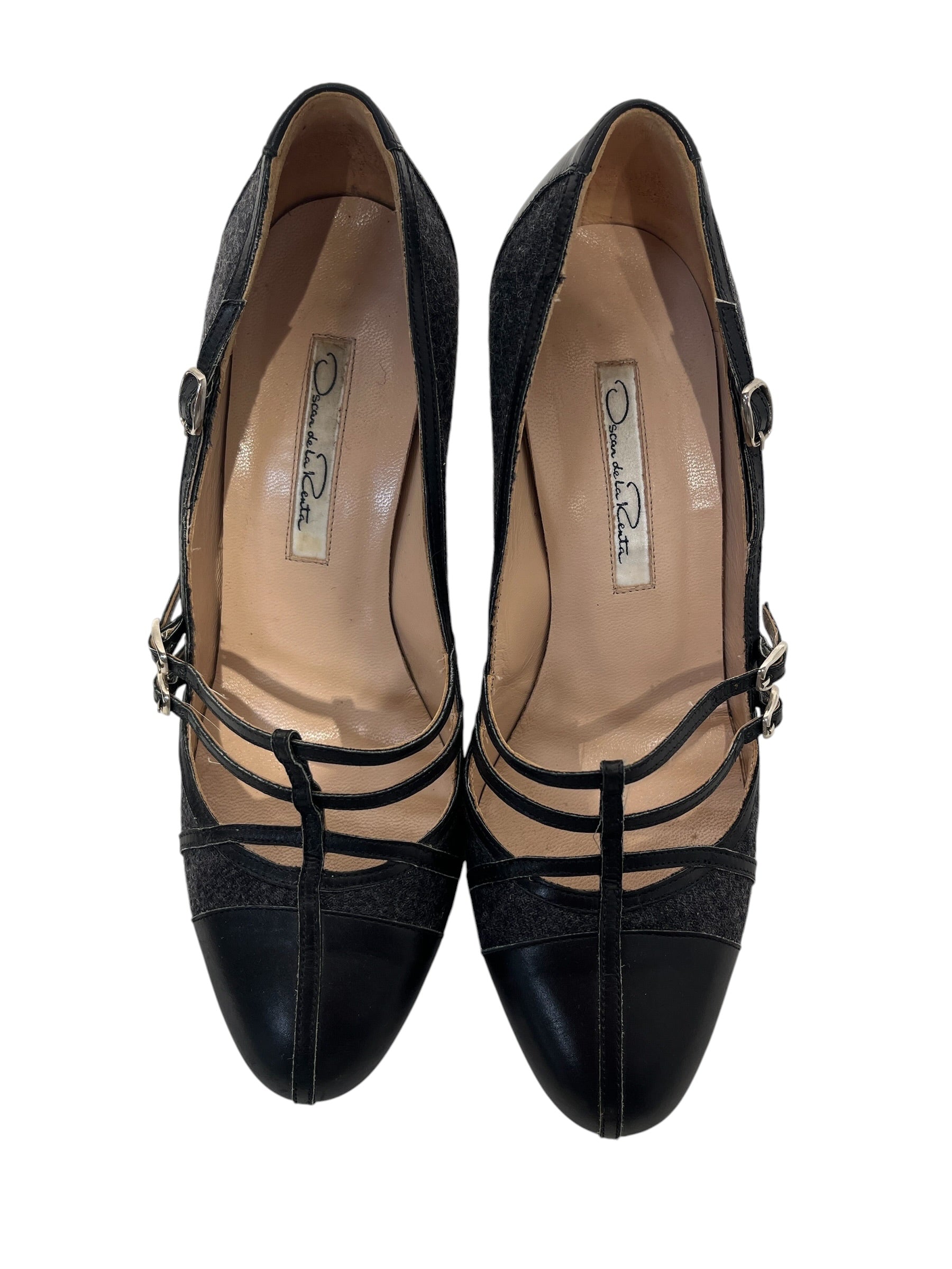 Oscar de laRenta/Heels/US 5.5/Leather/GRY/STRAPPY view 3