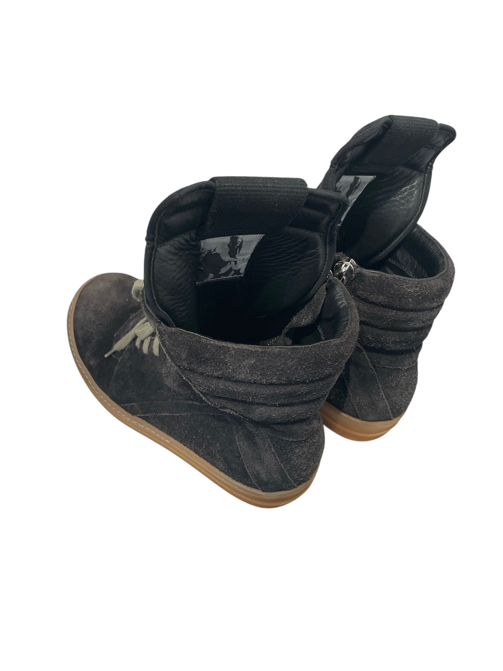 Rick Owens/Hi-Sneakers/EU 43/Suede/BLK/GEOBASKET GUM SOLE view 2