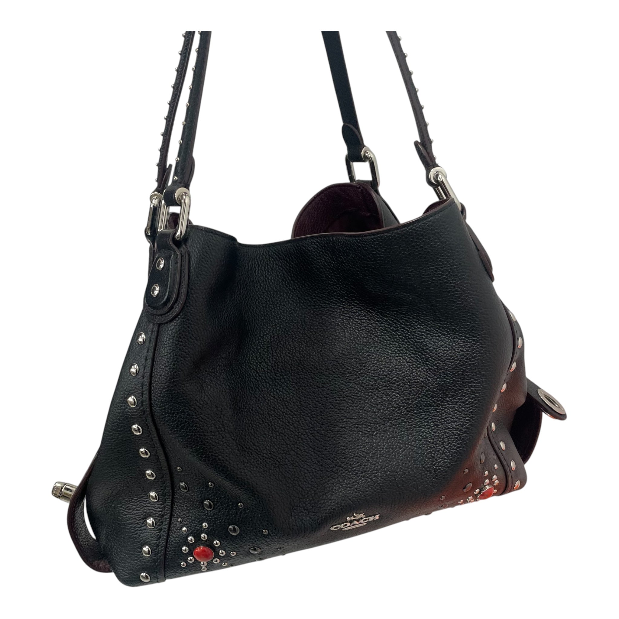 COACH/Tote Bag/Leather/BLK/EDIESHOULDERWESTERN view 5