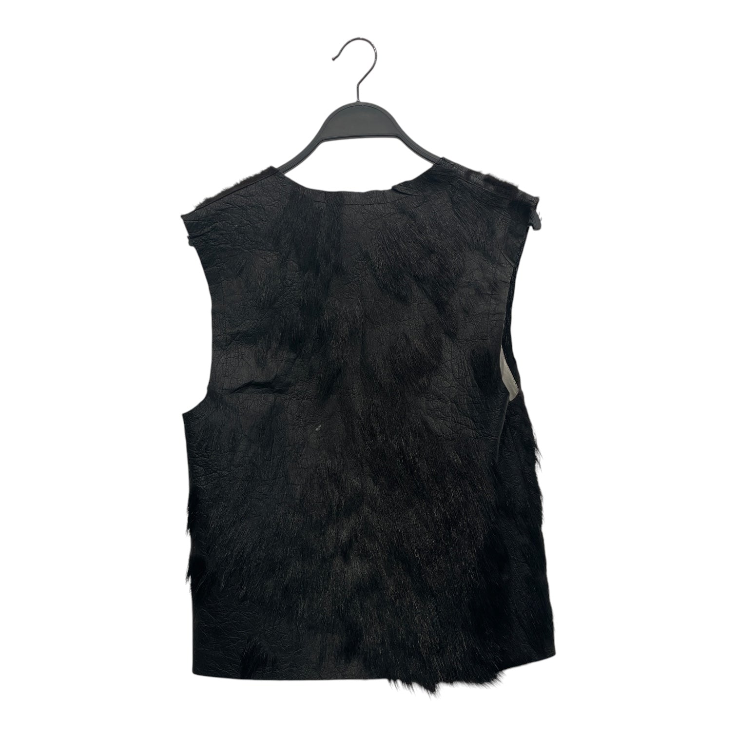 KOZABURO/Vest/S/Leather/BLK/LEATHER VEST FROG CLOSURE view 2
