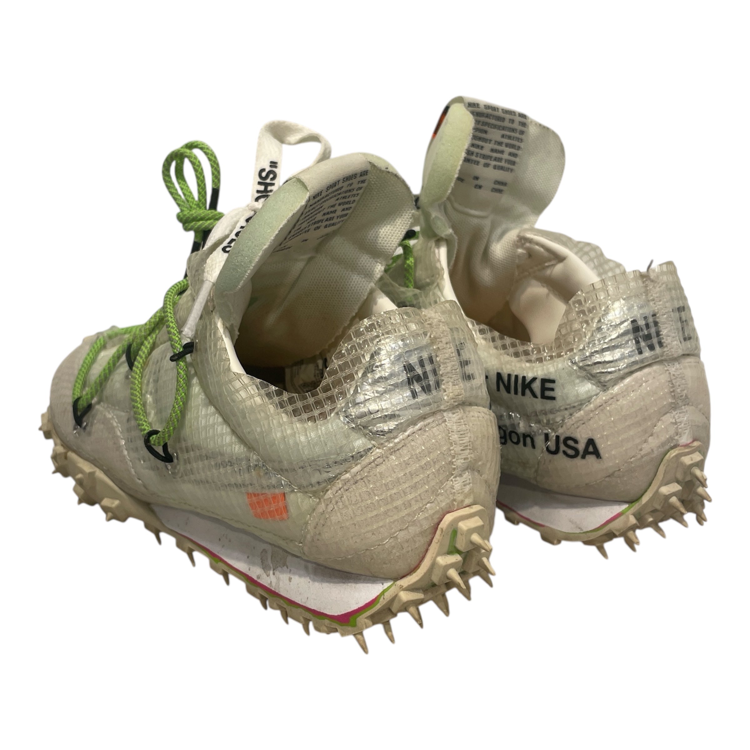 OFF-WHITE/Low-Sneakers/US 5.5/Nylon/WHT/Nike Waffle OFf White view 2