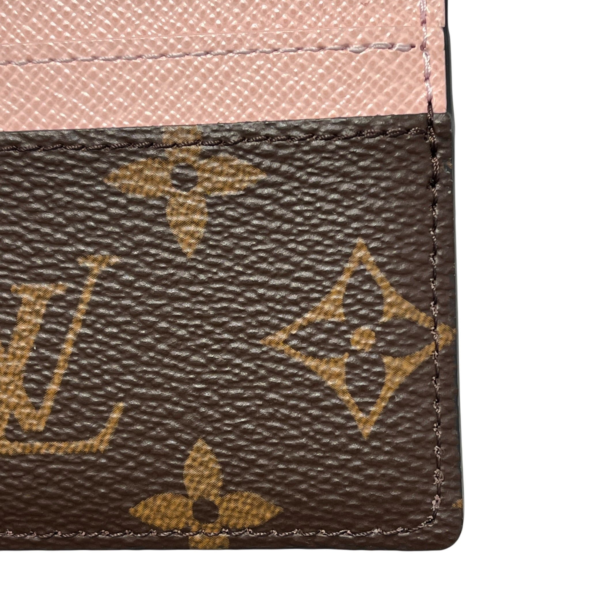 LOUIS VUITTON/Coin Wallet/Monogram/Leather/BRW/L's/MONOGRAM CARDHOLDER/CHARMS/PNK view 6
