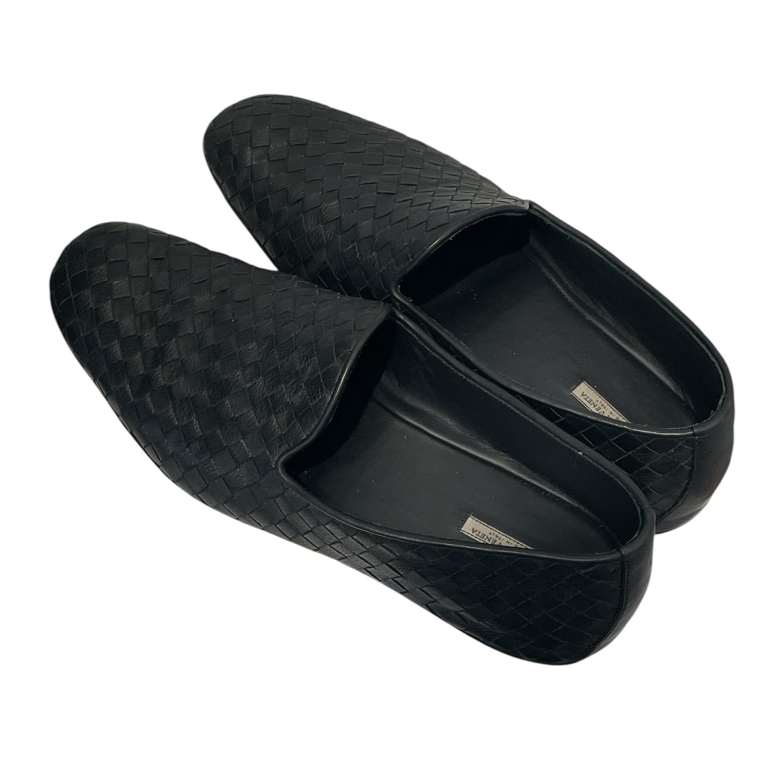BOTTEGA VENETA/Loafers/EU 41/Leather/BLK/Slip-on/INTRECCIATO WEAVE view 2