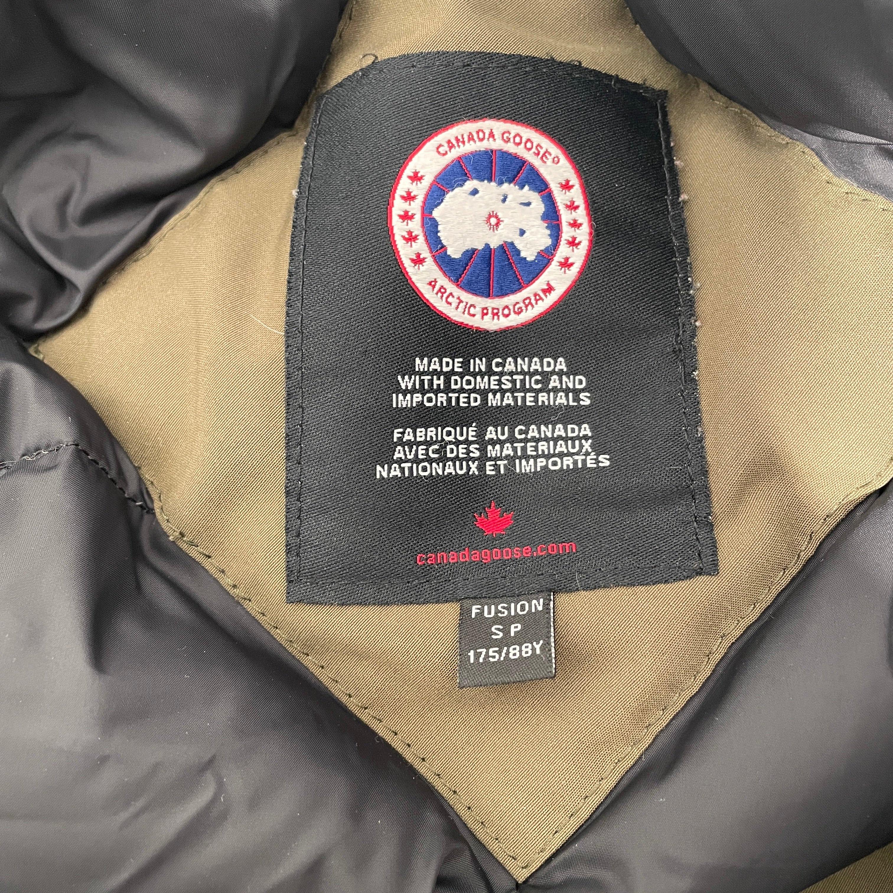 CANADA GOOSE/Coat/S/Polyester/KHK/2062MA Langford Fusion view 3