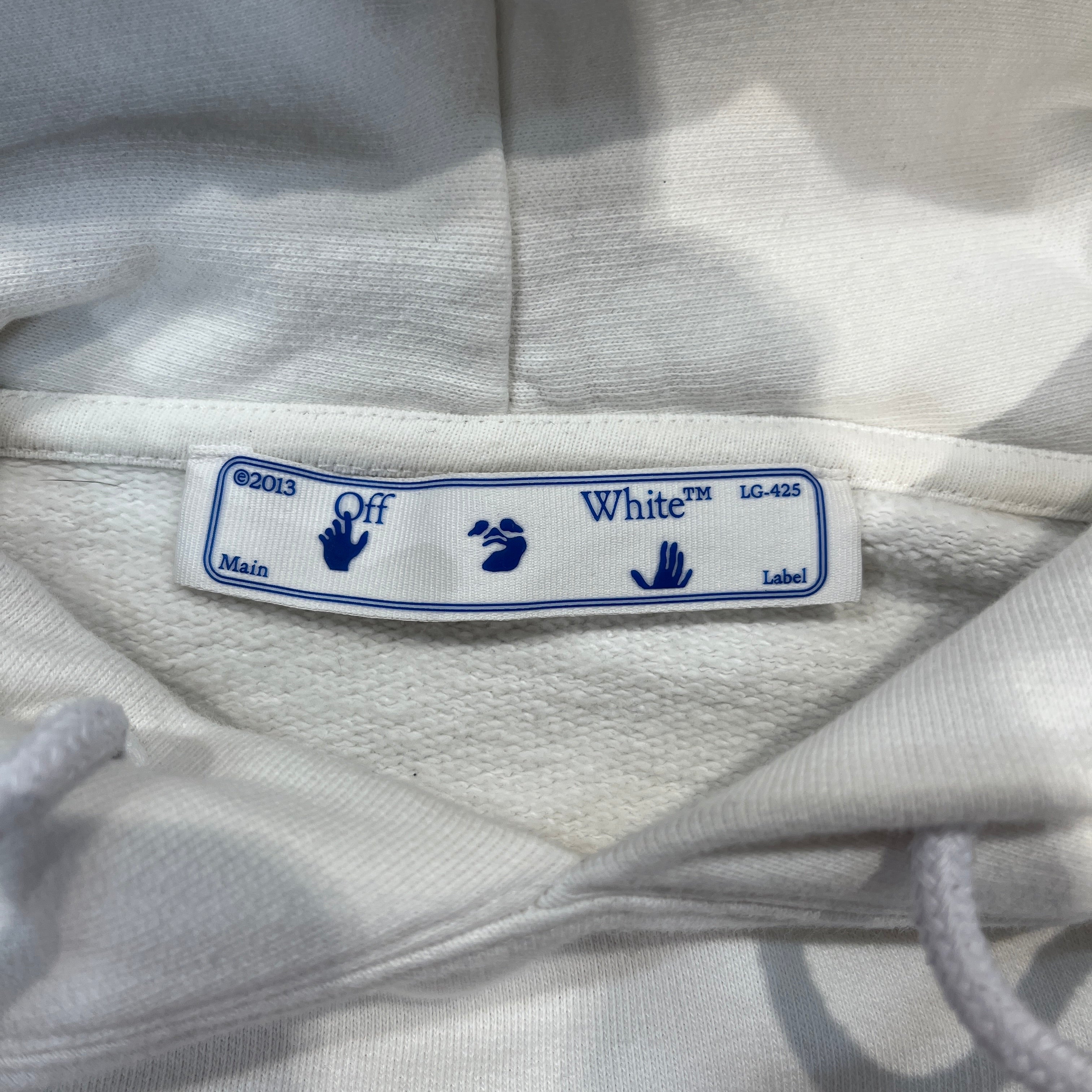 OFF-WHITE/Sweatshirt/XS/Cotton/WHT/Acrylic Arrow view 3