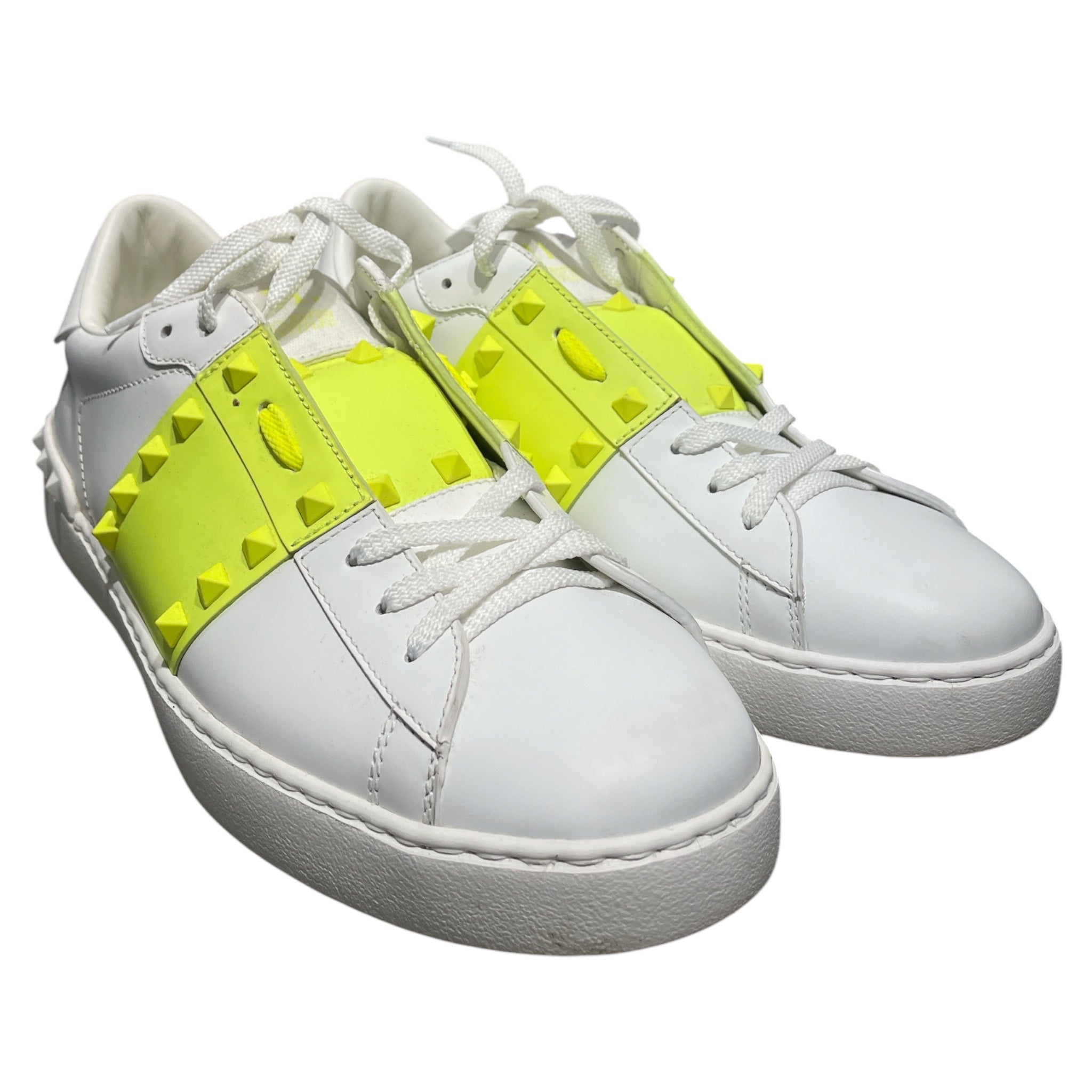 VALENTINO GARAVANI/Low-Sneakers/EU 43/Leather/WHT/Rockstud Stripe Shoe view 1