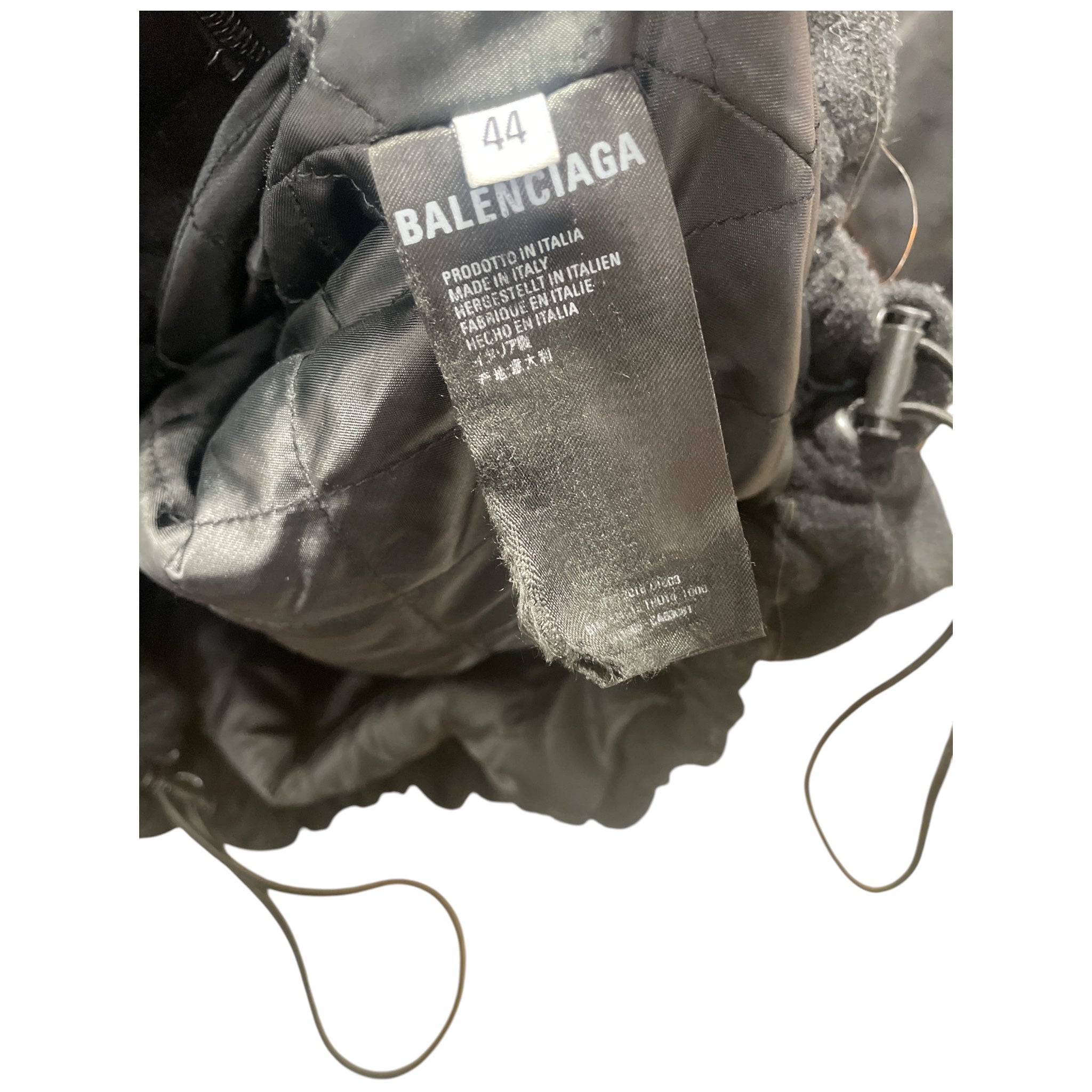 BALENCIAGA/Jacket/44/Wool/BLK/2018 WOOL BOMBER view 4