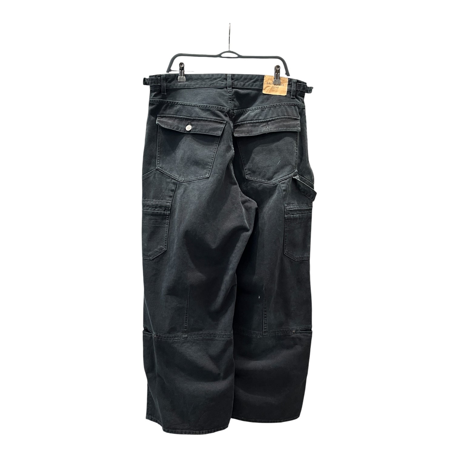 BALENCIAGA/Cargo Pants/XL/Cotton/BLK/Sunbleached Cargo view 2