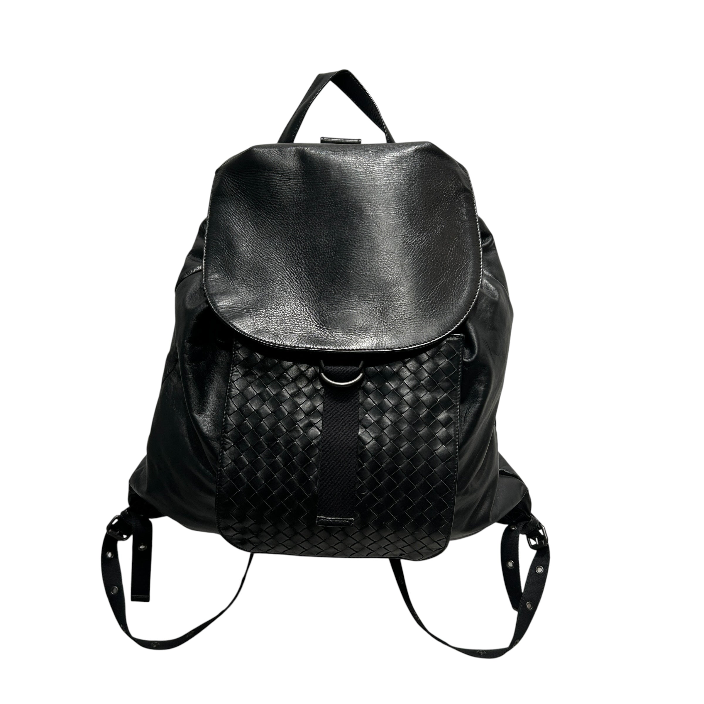 BOTTEGA VENETA/Backpack/Leather/BLK/ view 1