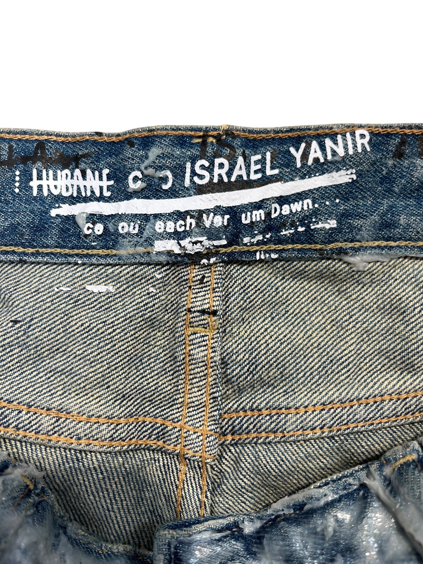 HUBANE/Straight Pants/IDG/WHITE GOO JEANS view 3