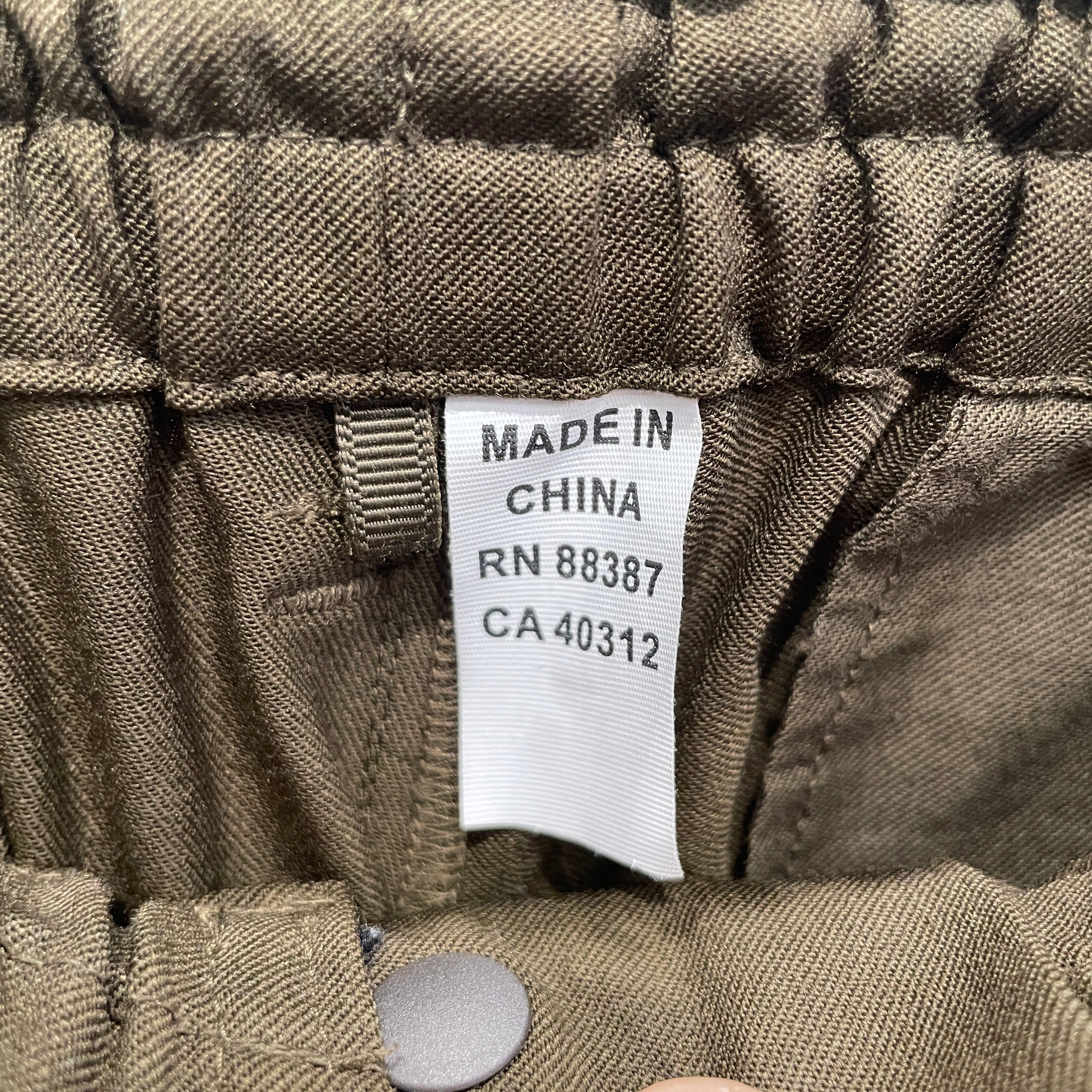 Y-3/Pants/XS/Wool/GRN/OLIVE CARGO PANTS view 3