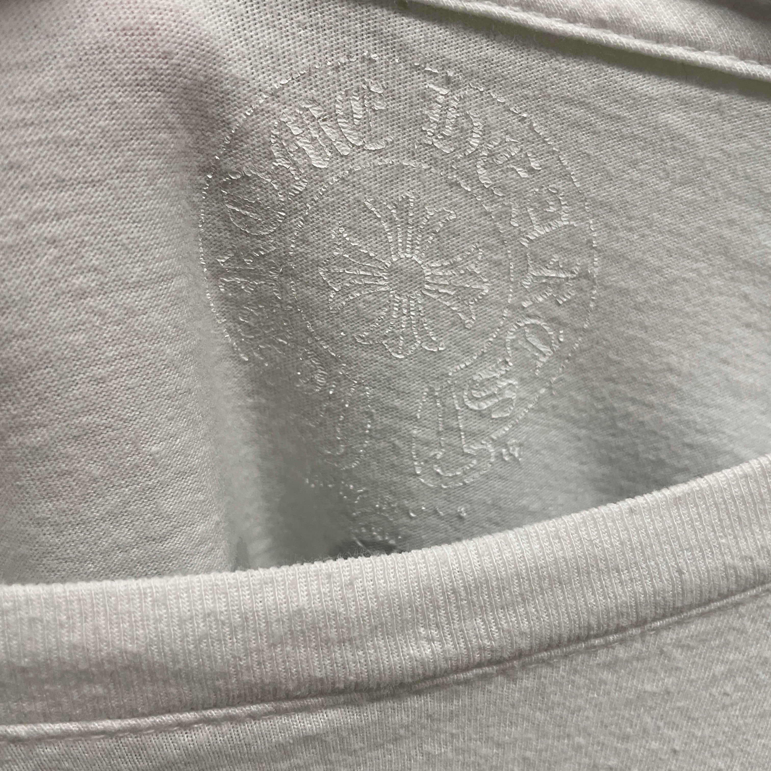 CHROME HEARTS/LS T-Shirt/XXL/Cotton/WHT/LOS ANGLES /RED/GRN/ORN view 3