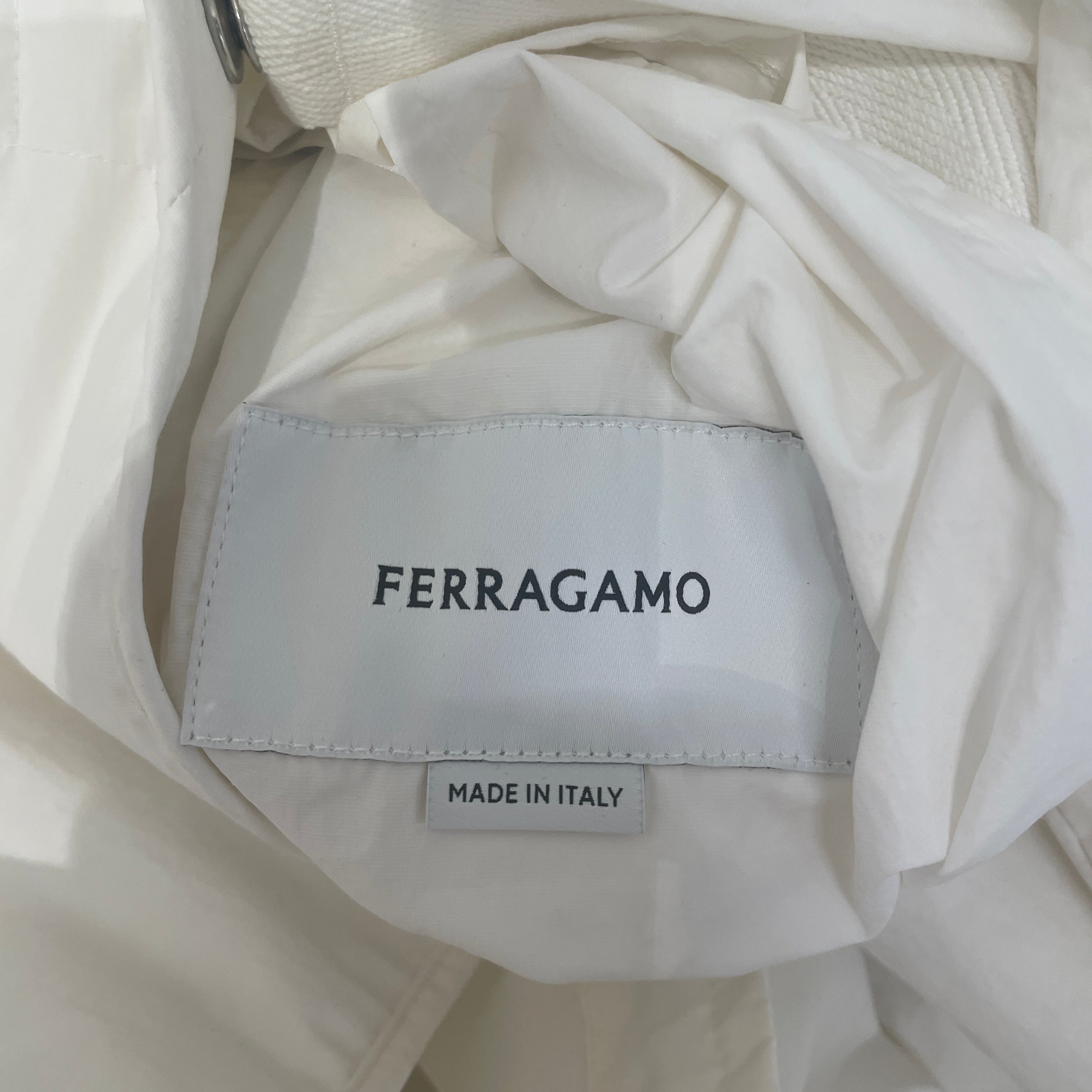 Salvatore Ferragamo/Jacket/56/Nylon/WHT/LAYERED WINDBREAKER view 4