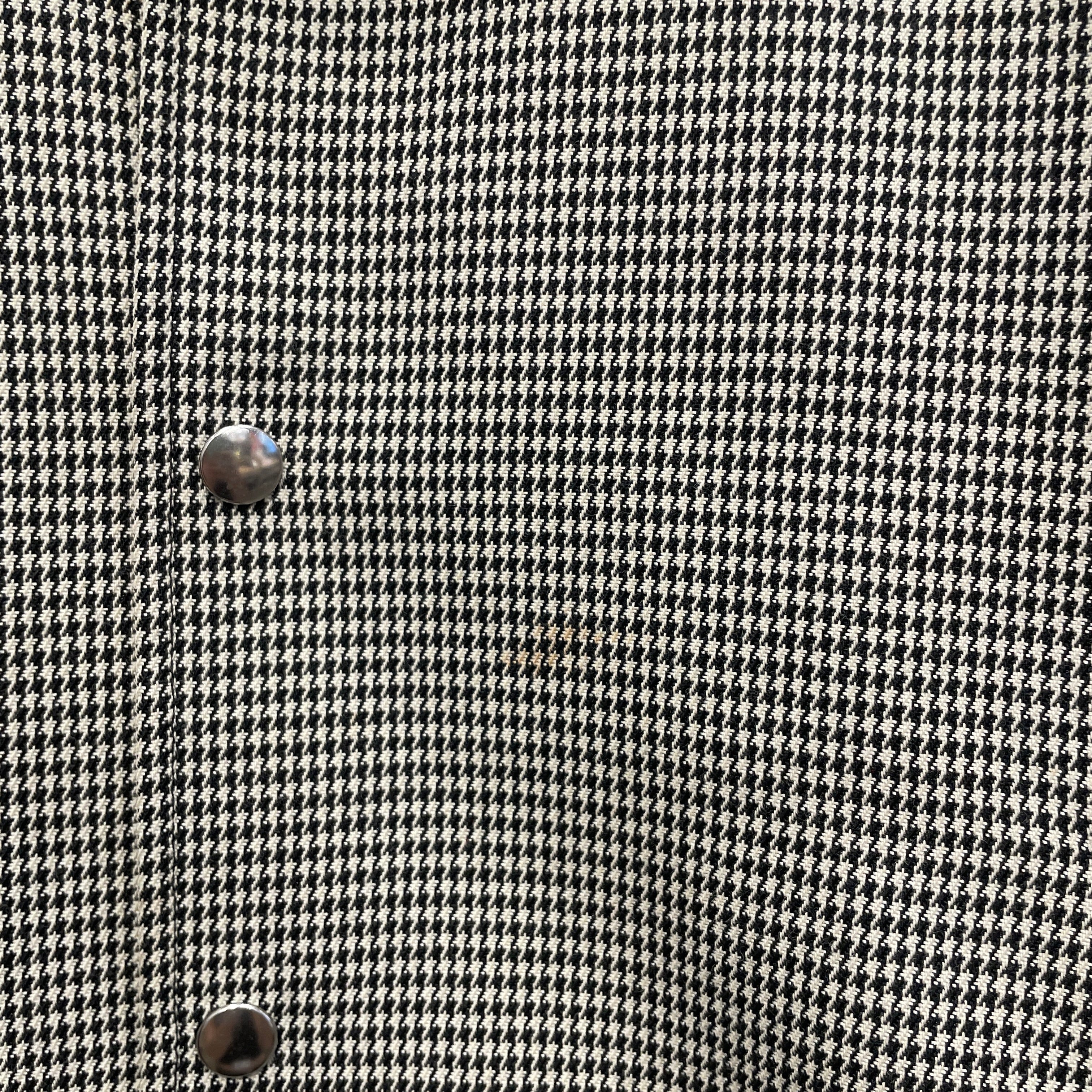 Alexander Wang/Tailored Jkt/M/Wool/BLK/Tartan/YEL SMILEY FACE BACK view 5