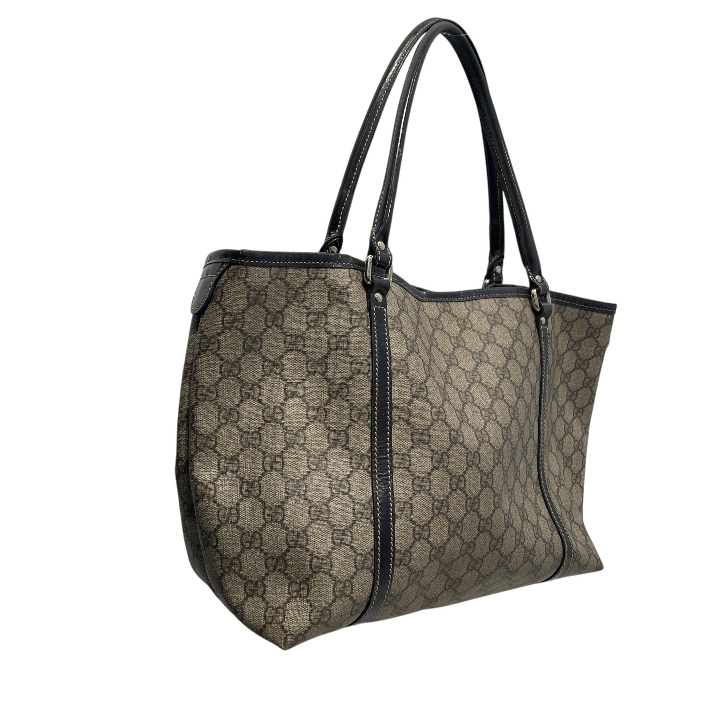 GUCCI/Hand Bag/Monogram/Leather/BRW/GG Supreme Joy Medium Tote view 4