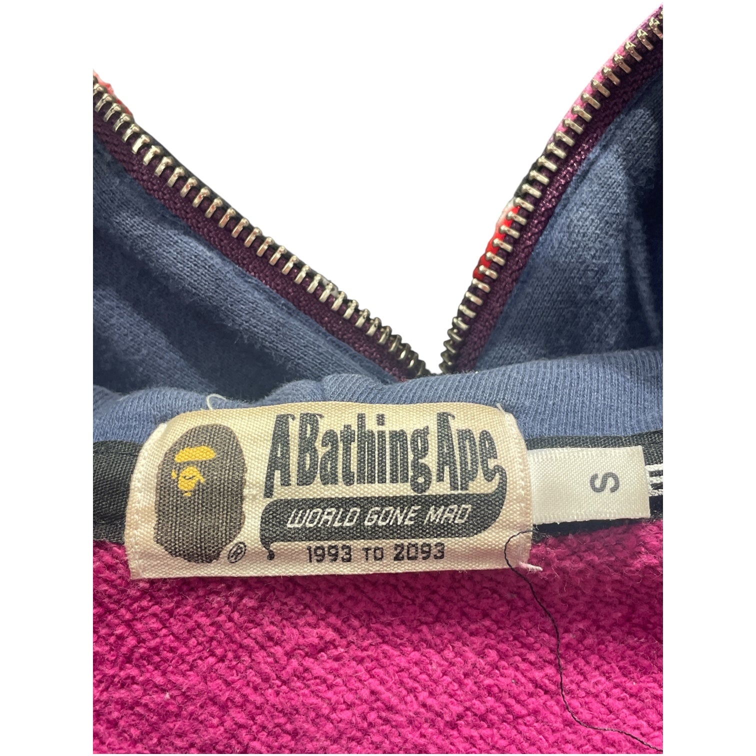 A BATHING APE/Zip Up Hoodie/S/Camouflage/Cotton/MLT/Crazy Camo Shark Double Hood view 3