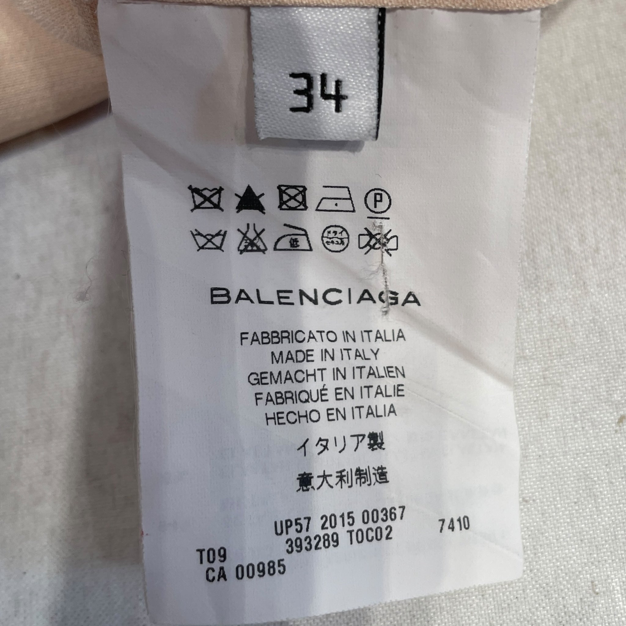 BALENCIAGA/LS Blouse/Silk/BLK/balenciaga. black dress view 7