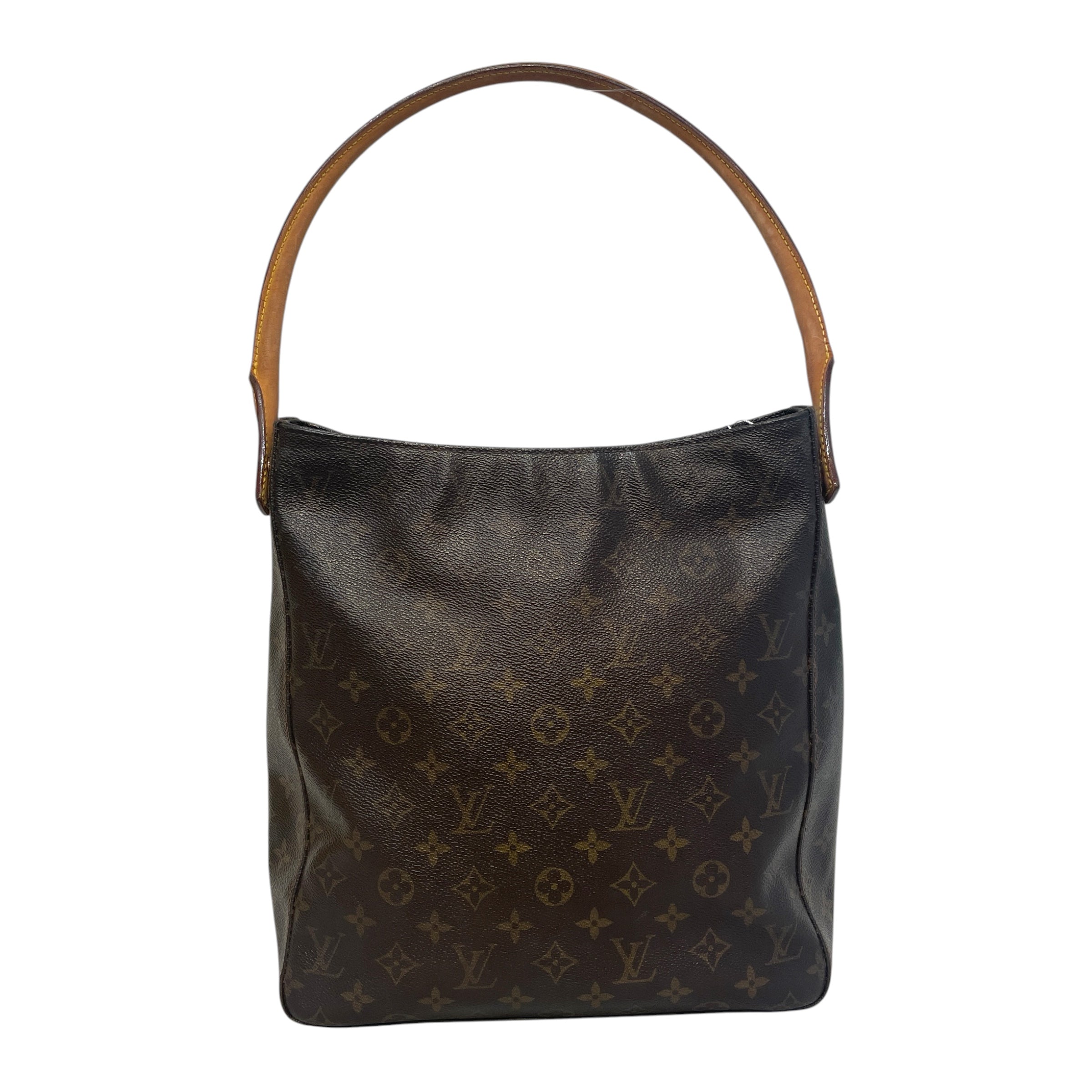 LOUIS VUITTON/Tote Bag/Monogram/Leather/BRW/Monogram Looping GM view 1