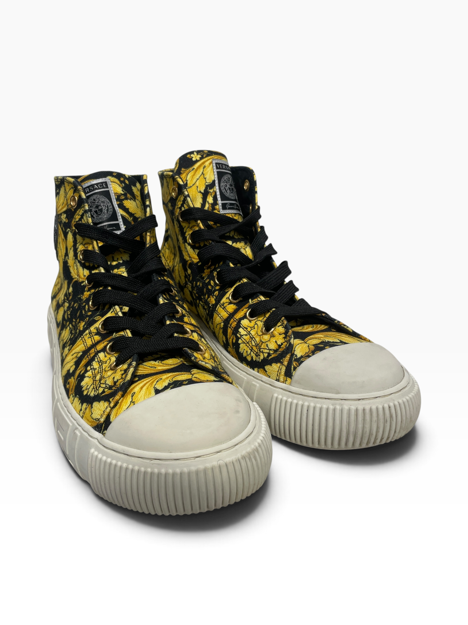 VERSACE/Hi-Sneakers/EU 42/Cotton/GLD/BAROCCO HIGH view 1