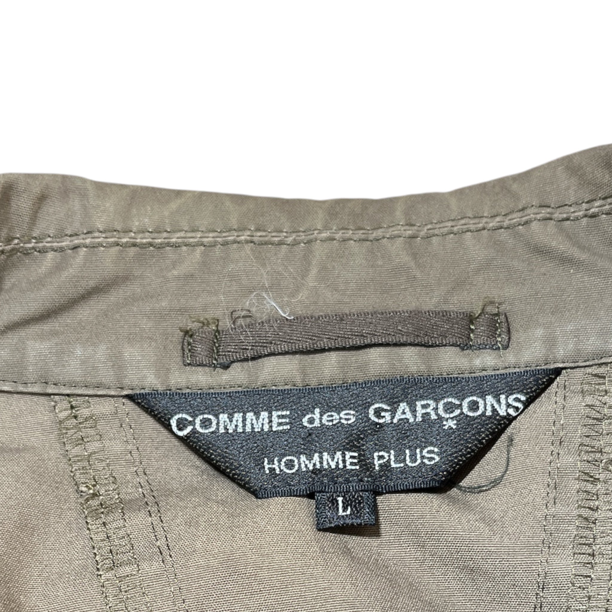 COMME des GARCONS HOMME PLUS/Trench Coat/L/Cotton/KHK/military trench view 3