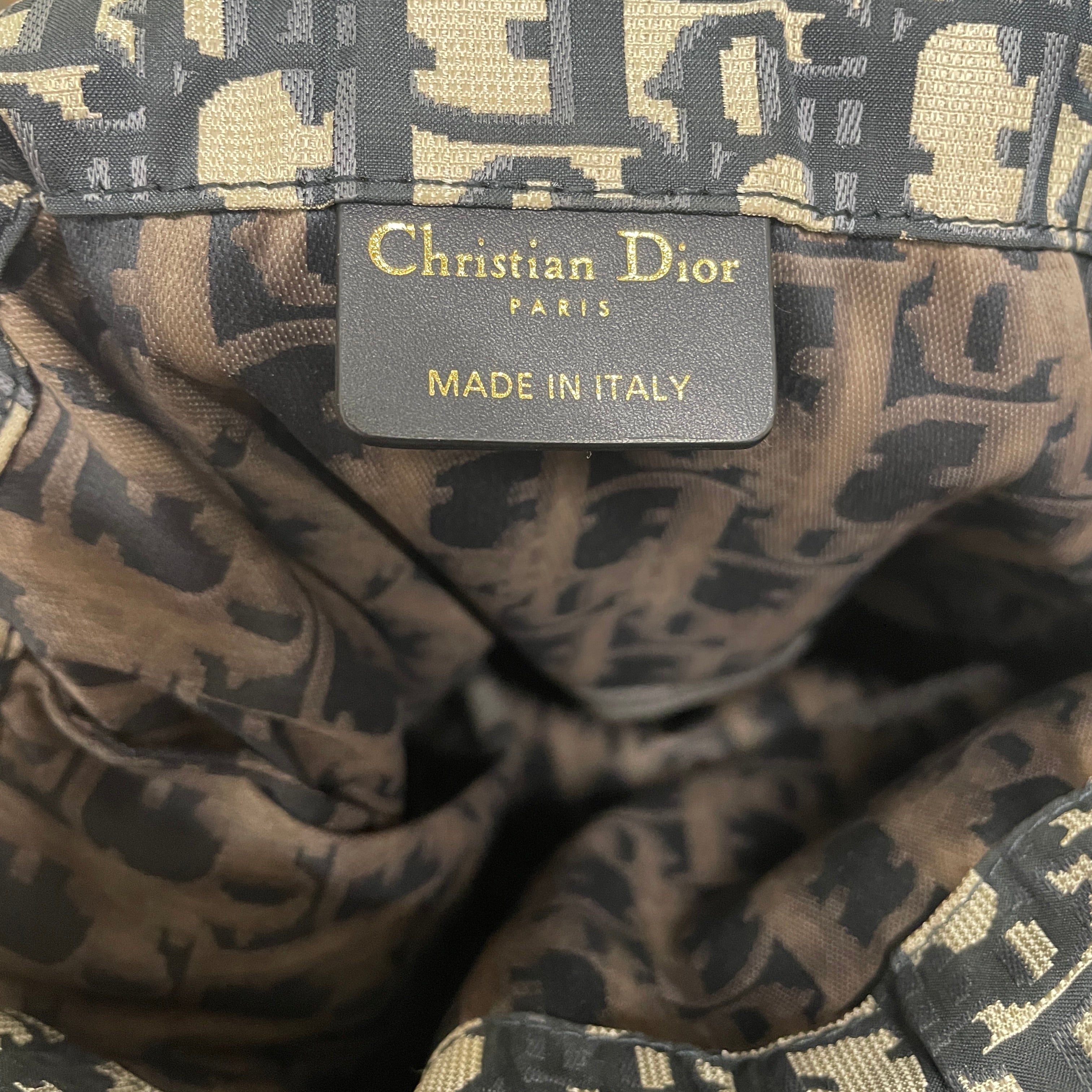 Christian Dior/Tote Bag/Monogram/BLK/netted view 4