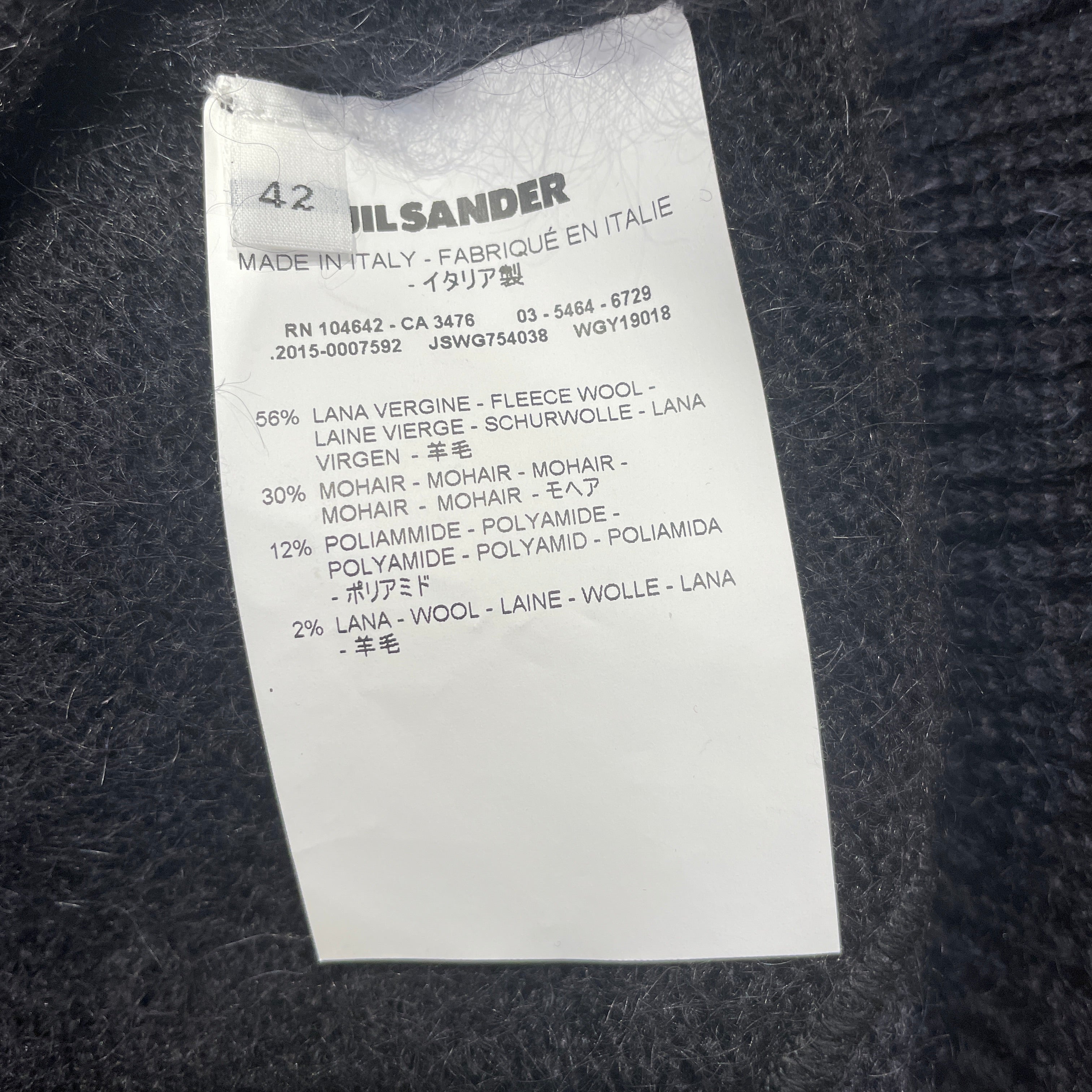 JIL SANDER/Heavy Sweater/42/Wool/NVY/ view 4