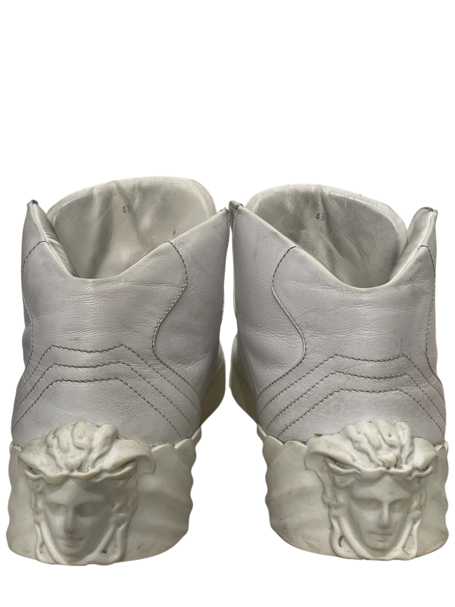 VERSACE/Hi-Sneakers/EU 43/Cotton/WHT/ view 5